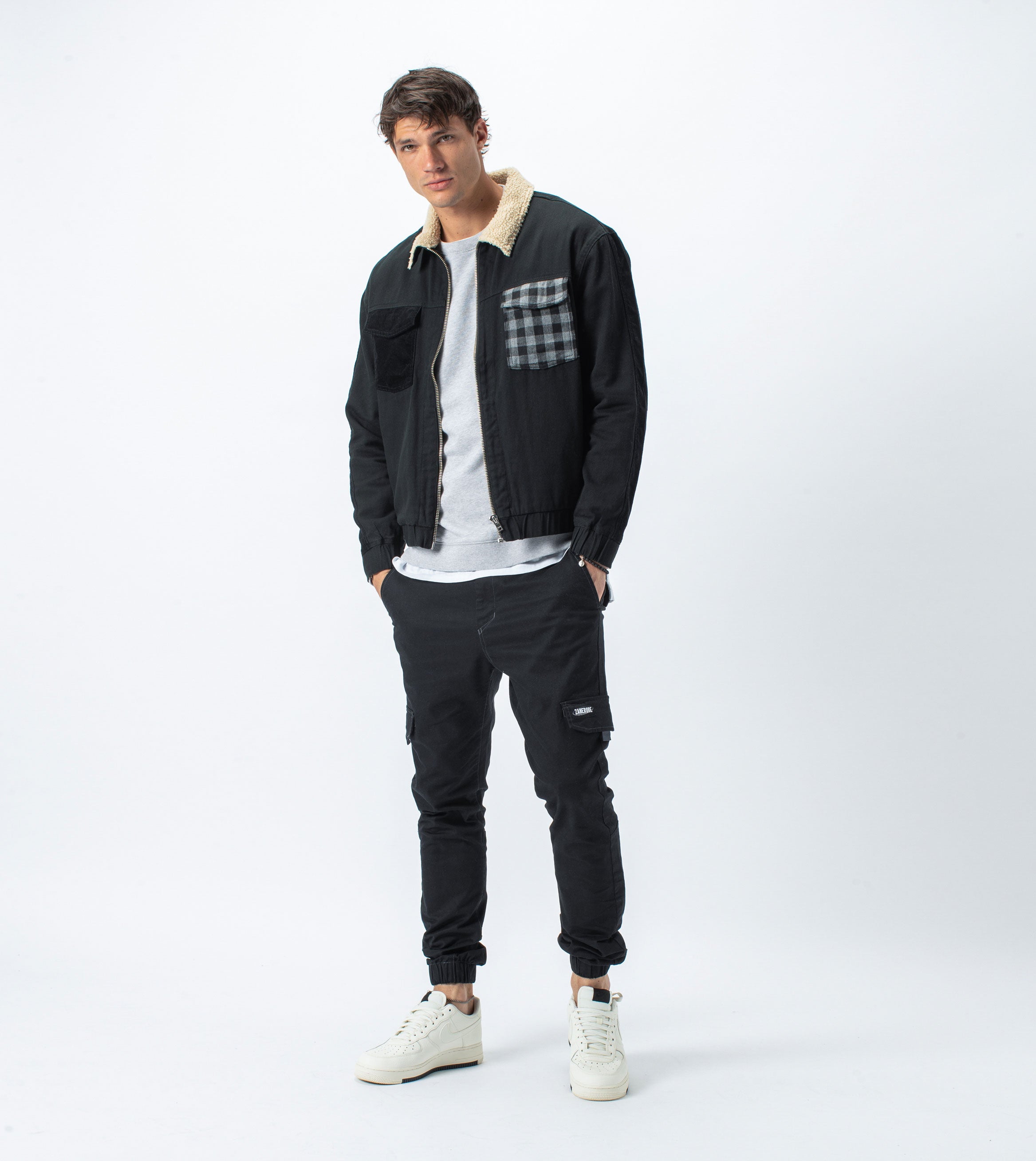Mix Work Jacket Black - Sale