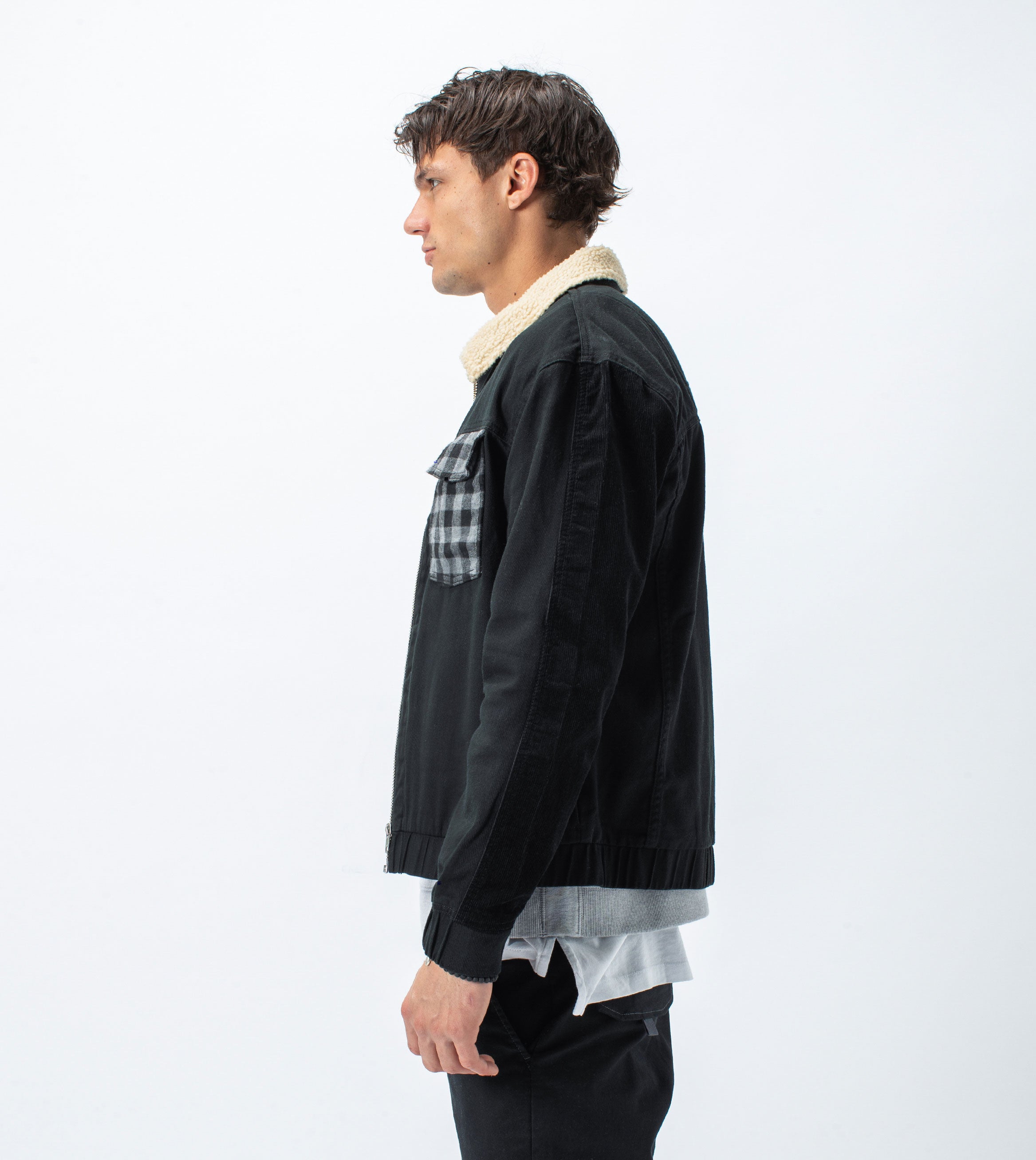 Mix Work Jacket Black - Sale