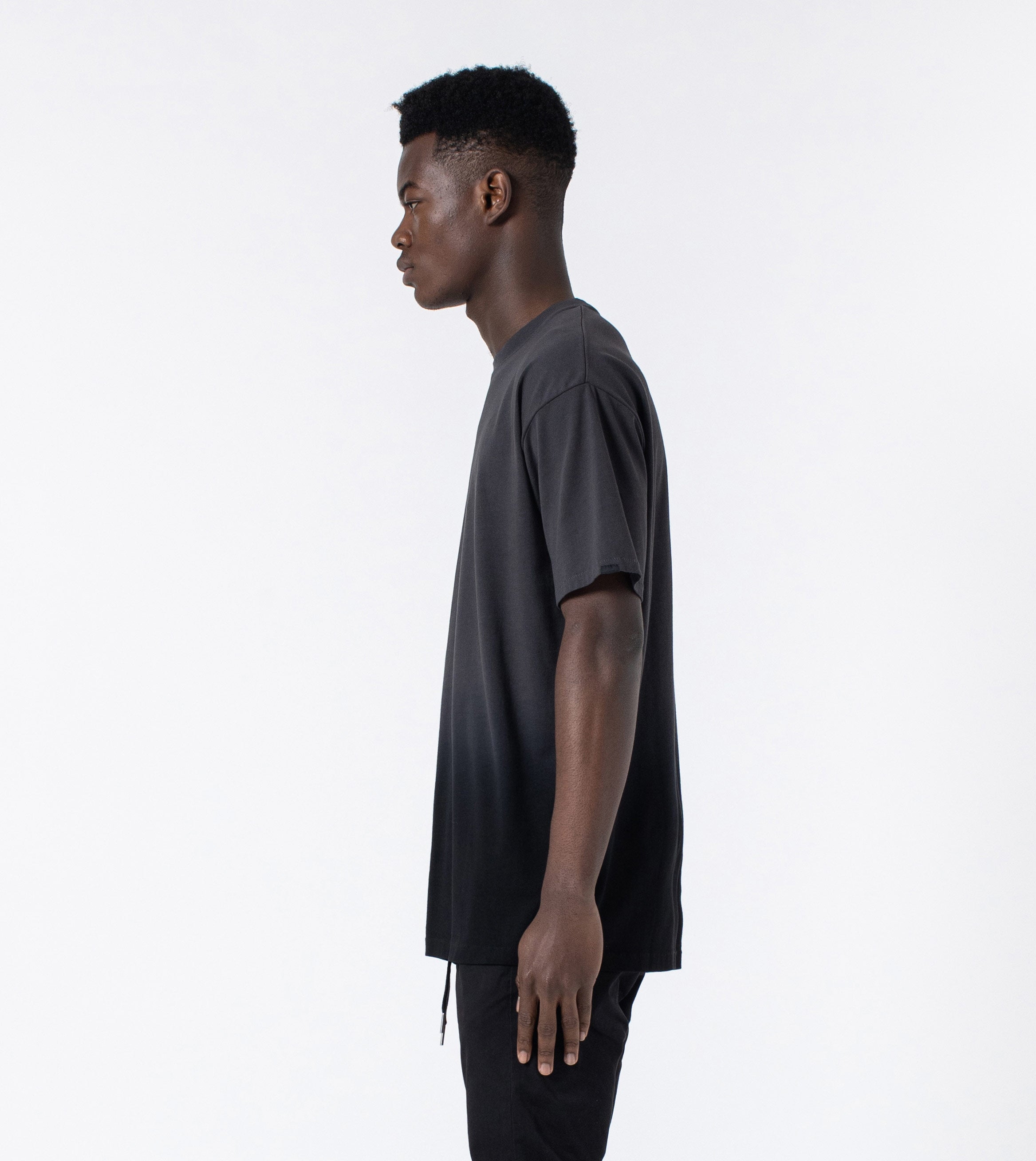 Ombre Box Tee Black/Grey