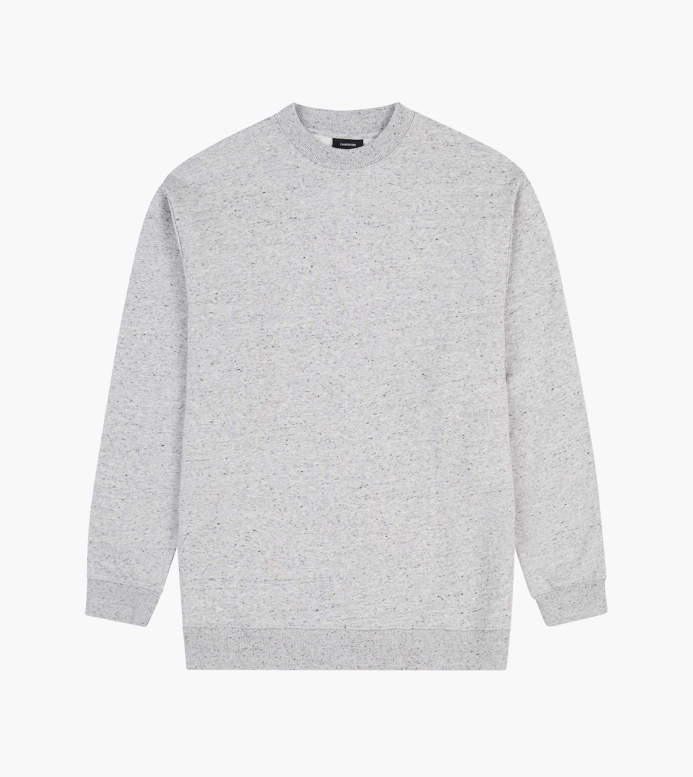 Orgo Crew Sweat Space Grey Nep