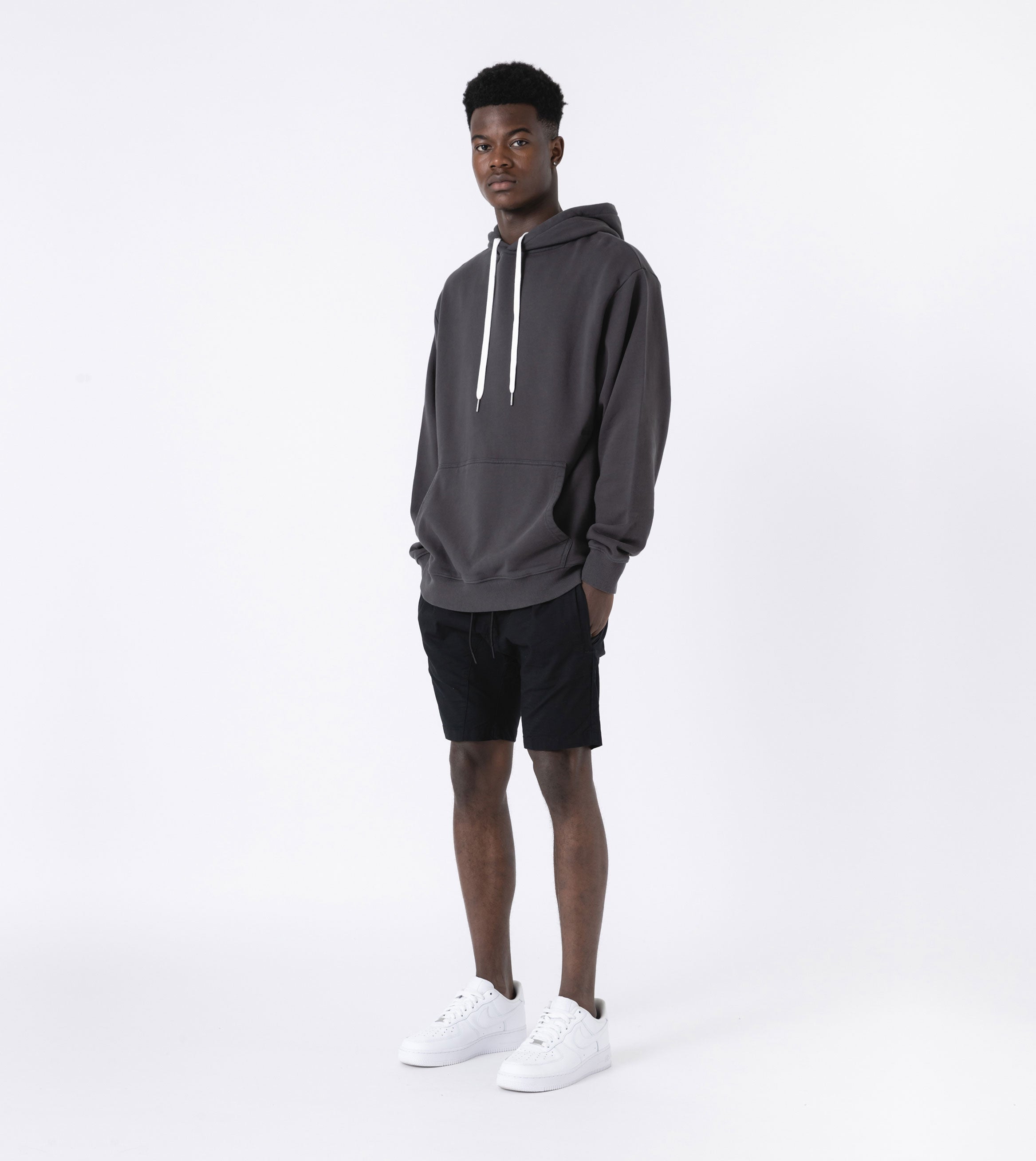 Orgo Hood Sweat GD Dk Grey