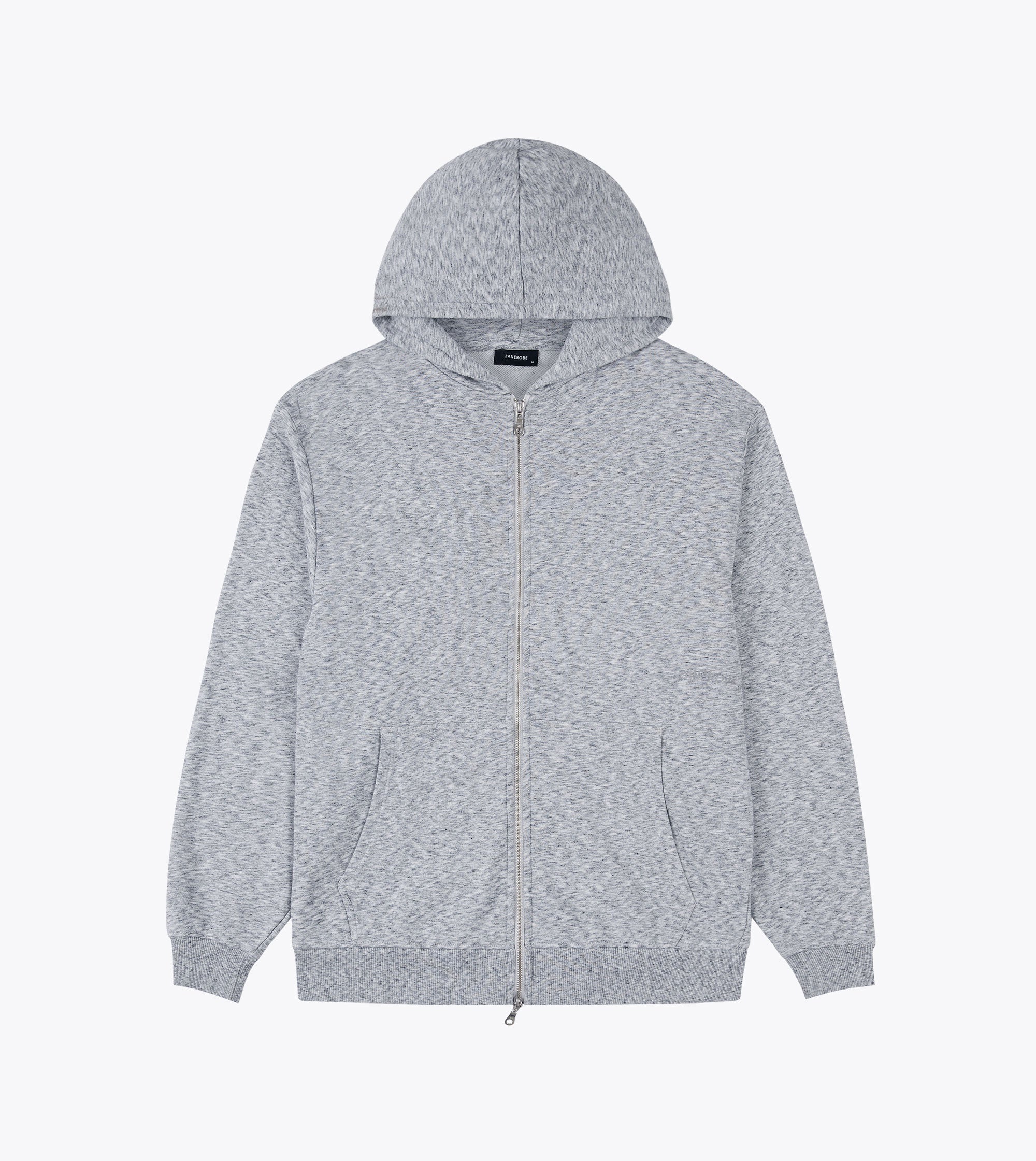 Orgo Hood Zip Sweat White Noise