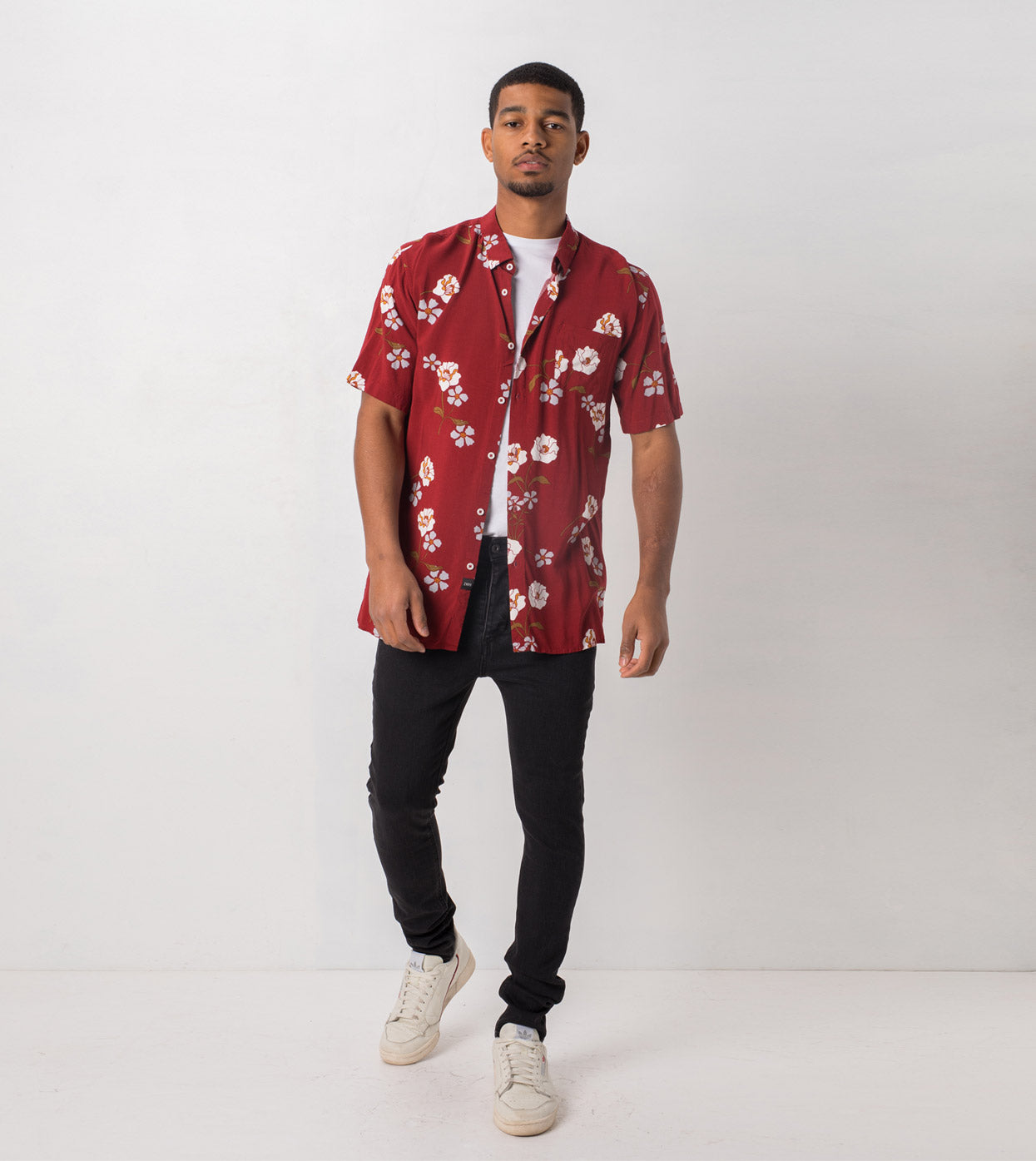 Orient SS Shirt Dk Cherry