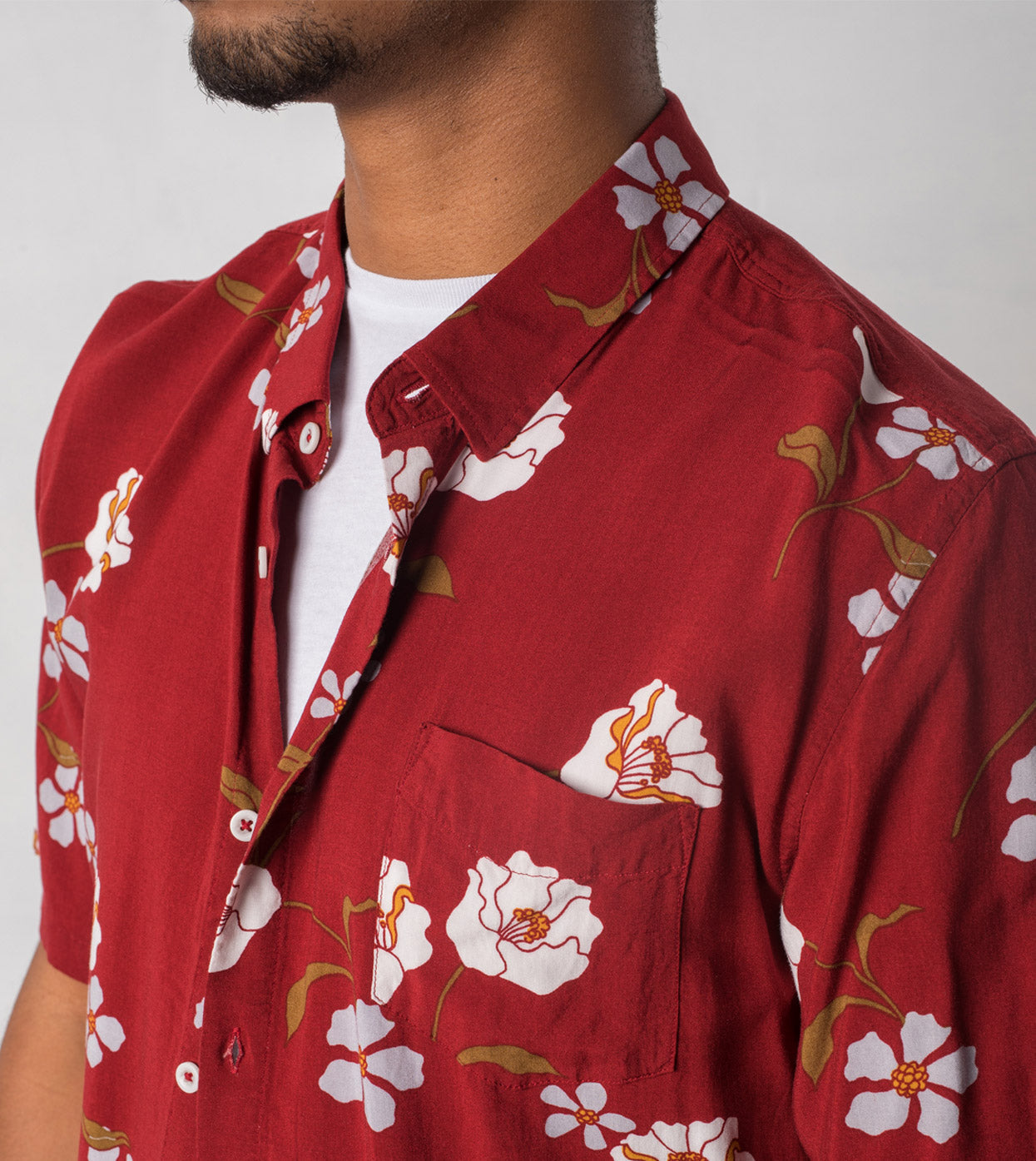 Orient SS Shirt Dk Cherry