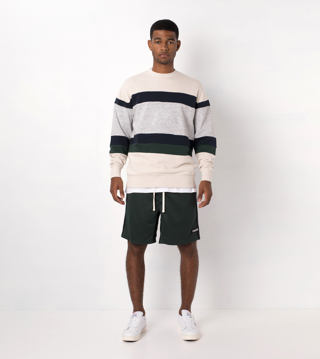 Panel Rugger Crew Sweat Shell