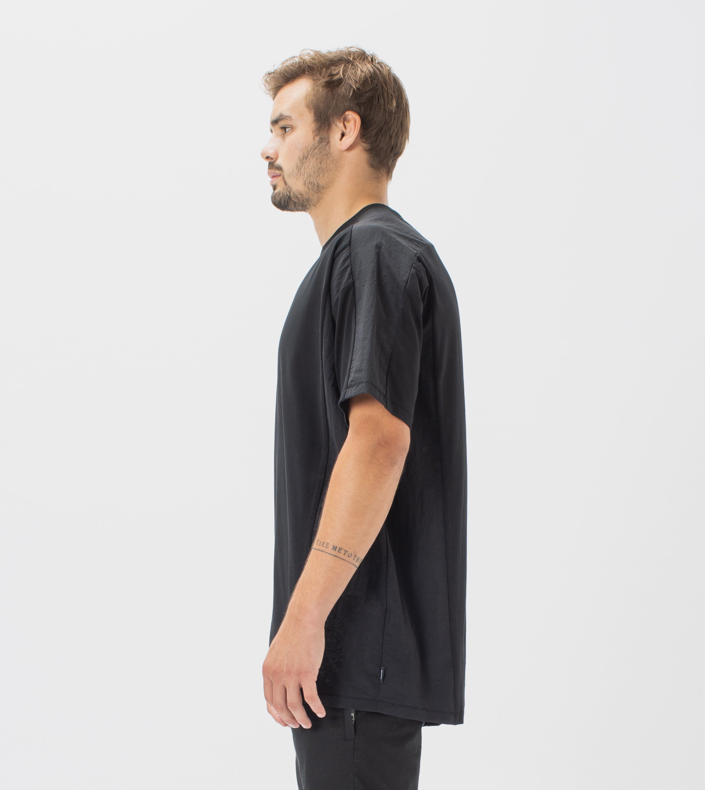 Panel Tee Black