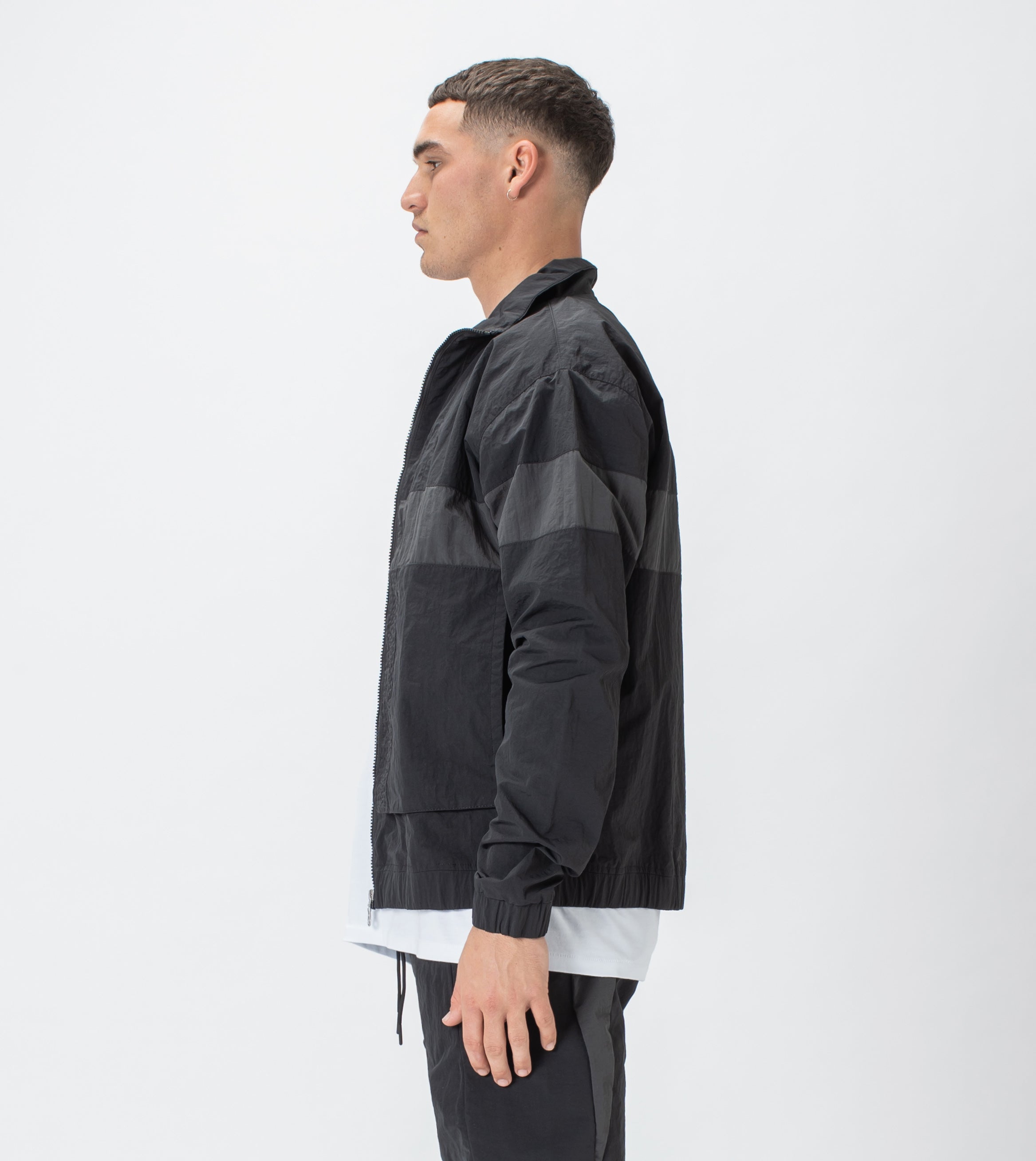 Panel Track Jacket Black/Dk Grey