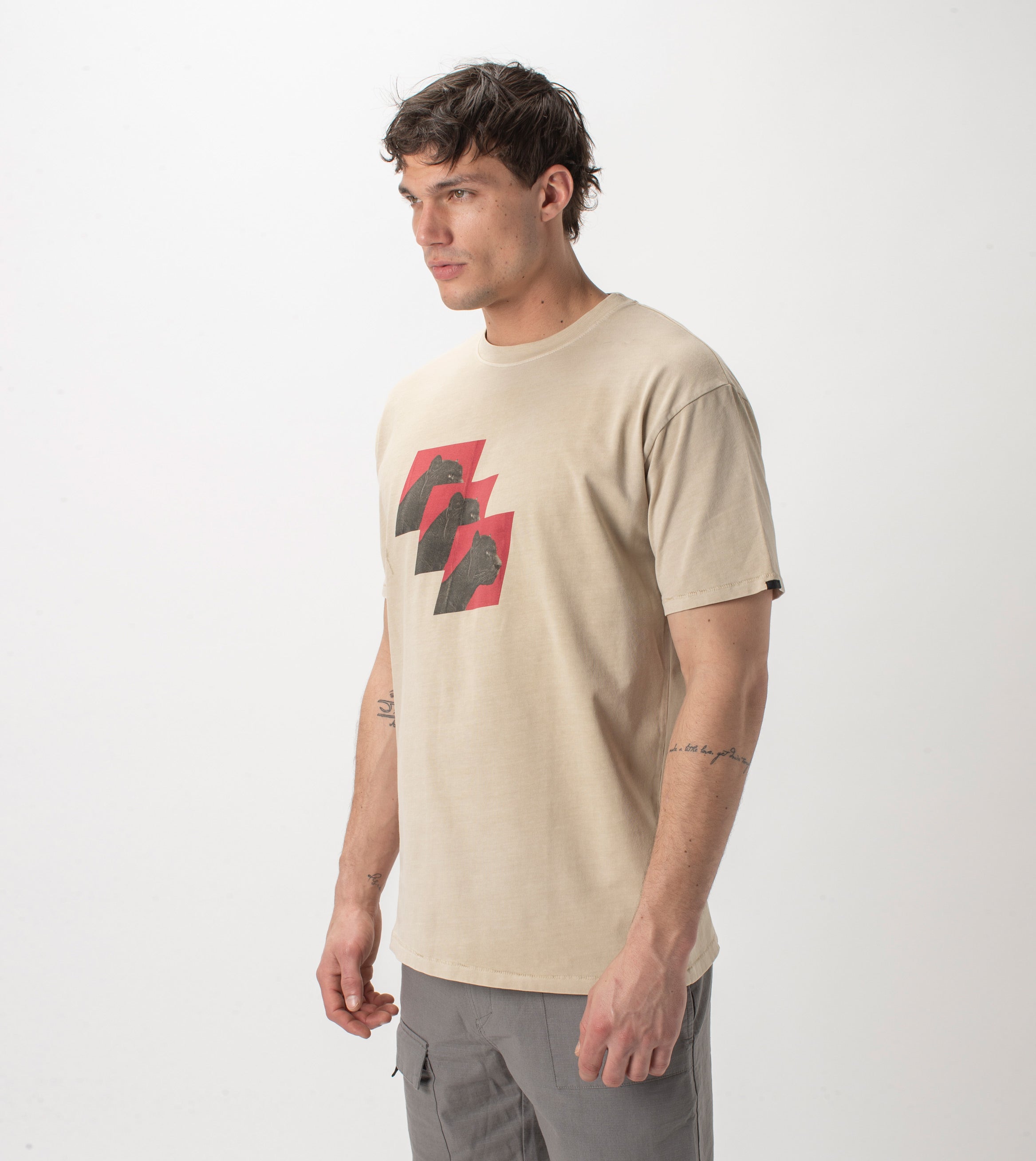 Panther Box Tee GD Oat