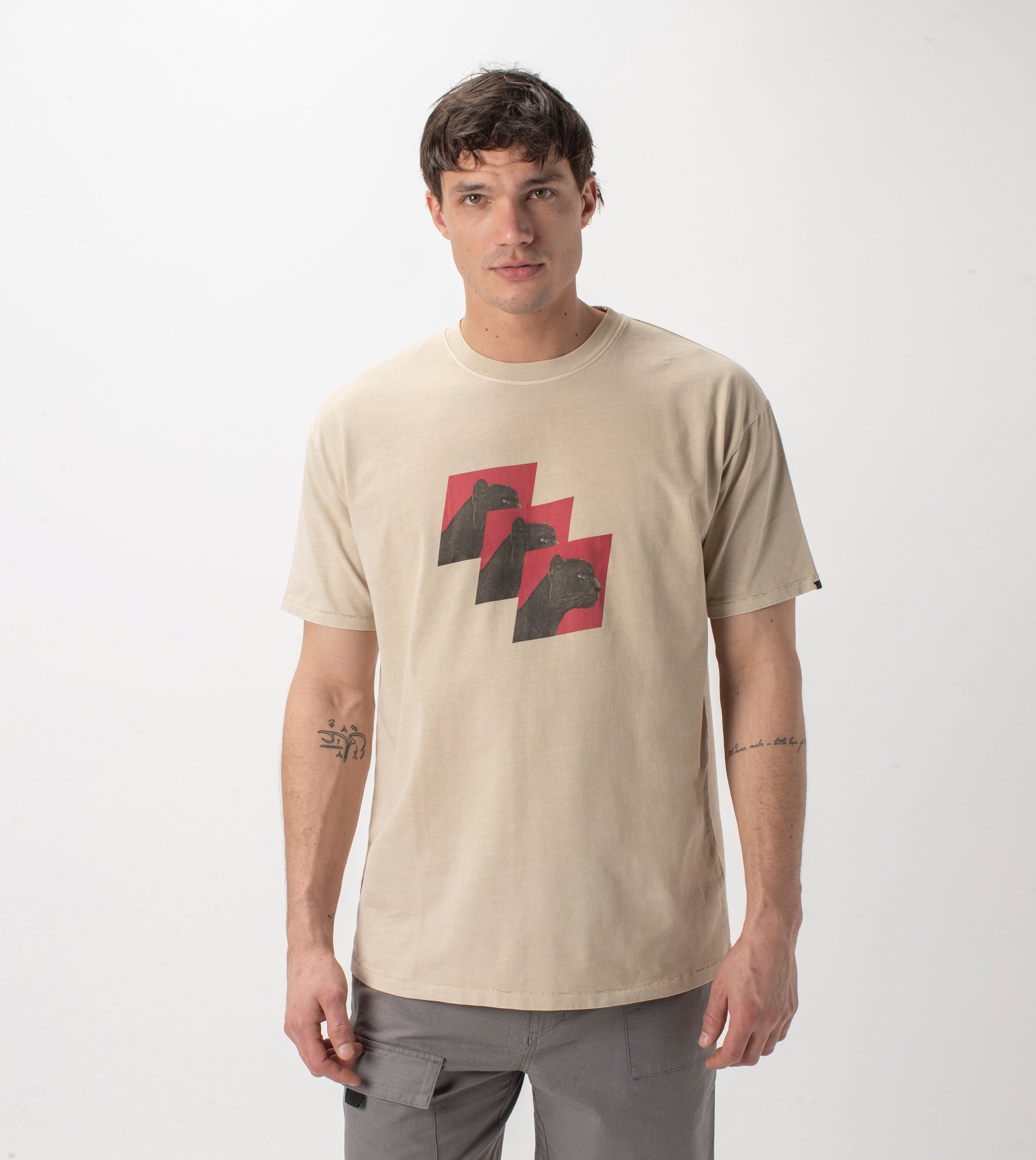 Panther Box Tee GD Oat
