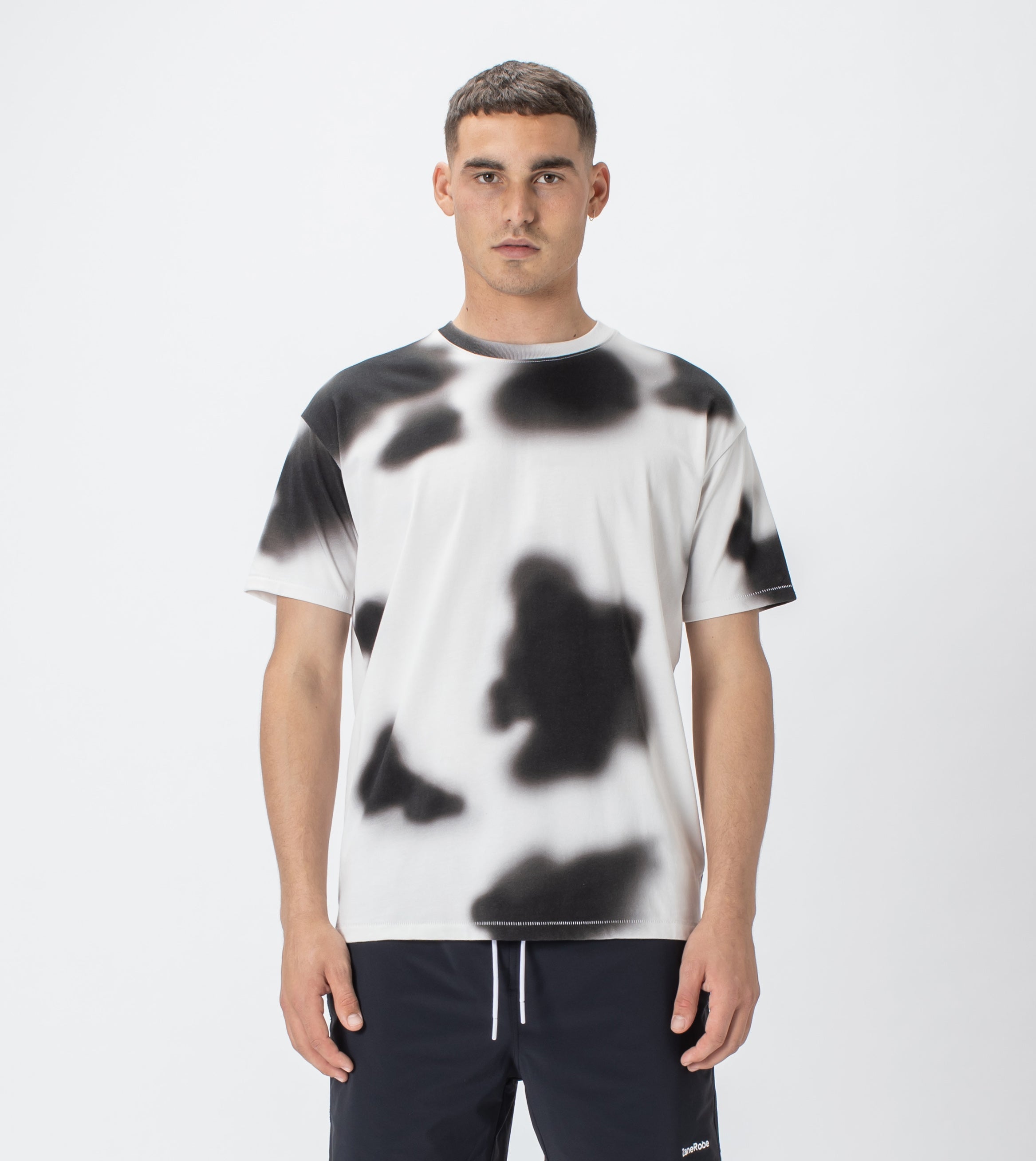 Patch Box Tee Milk/Black