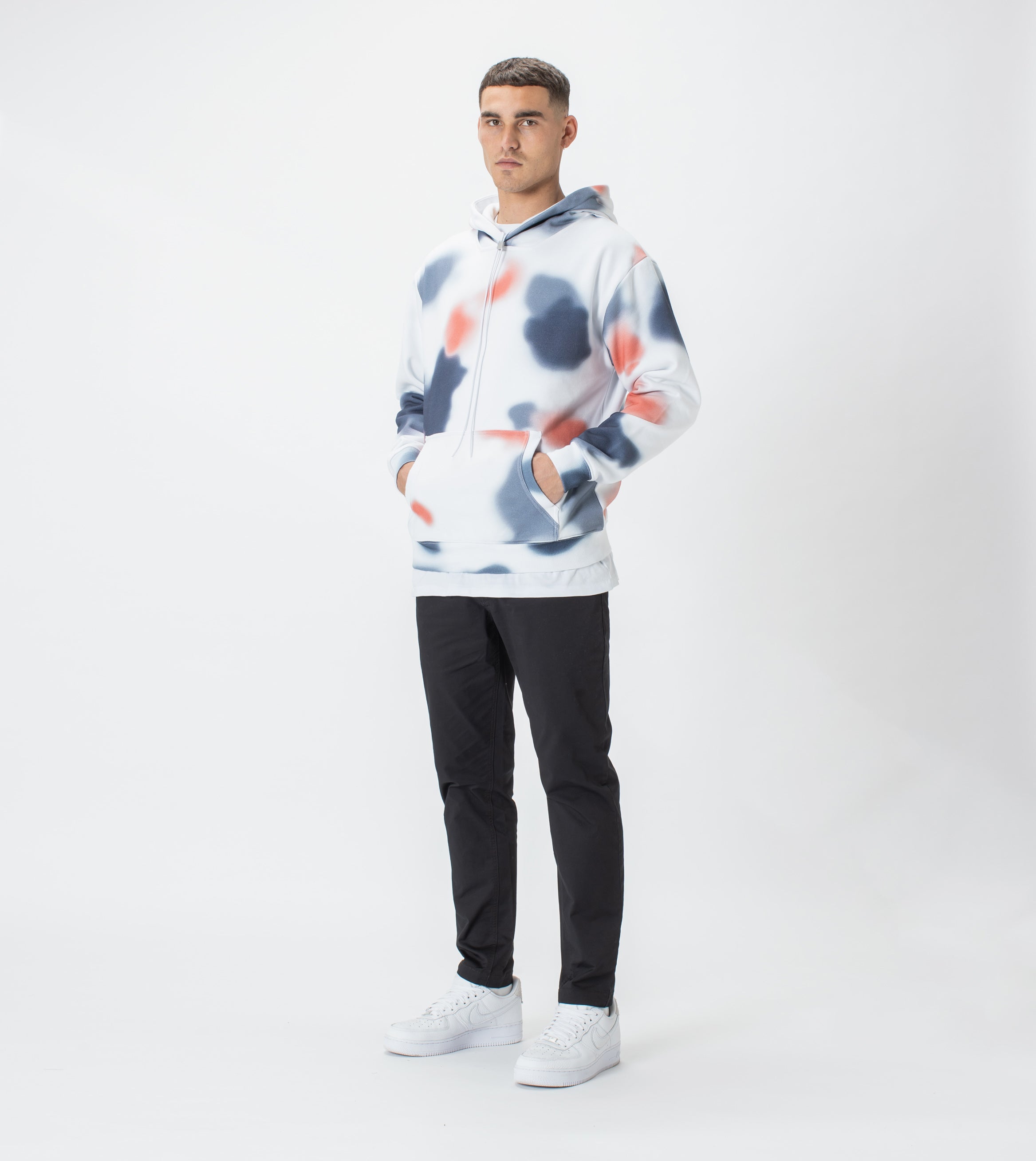 Patch Lowgo Hood Sweat White/Multi - Sale