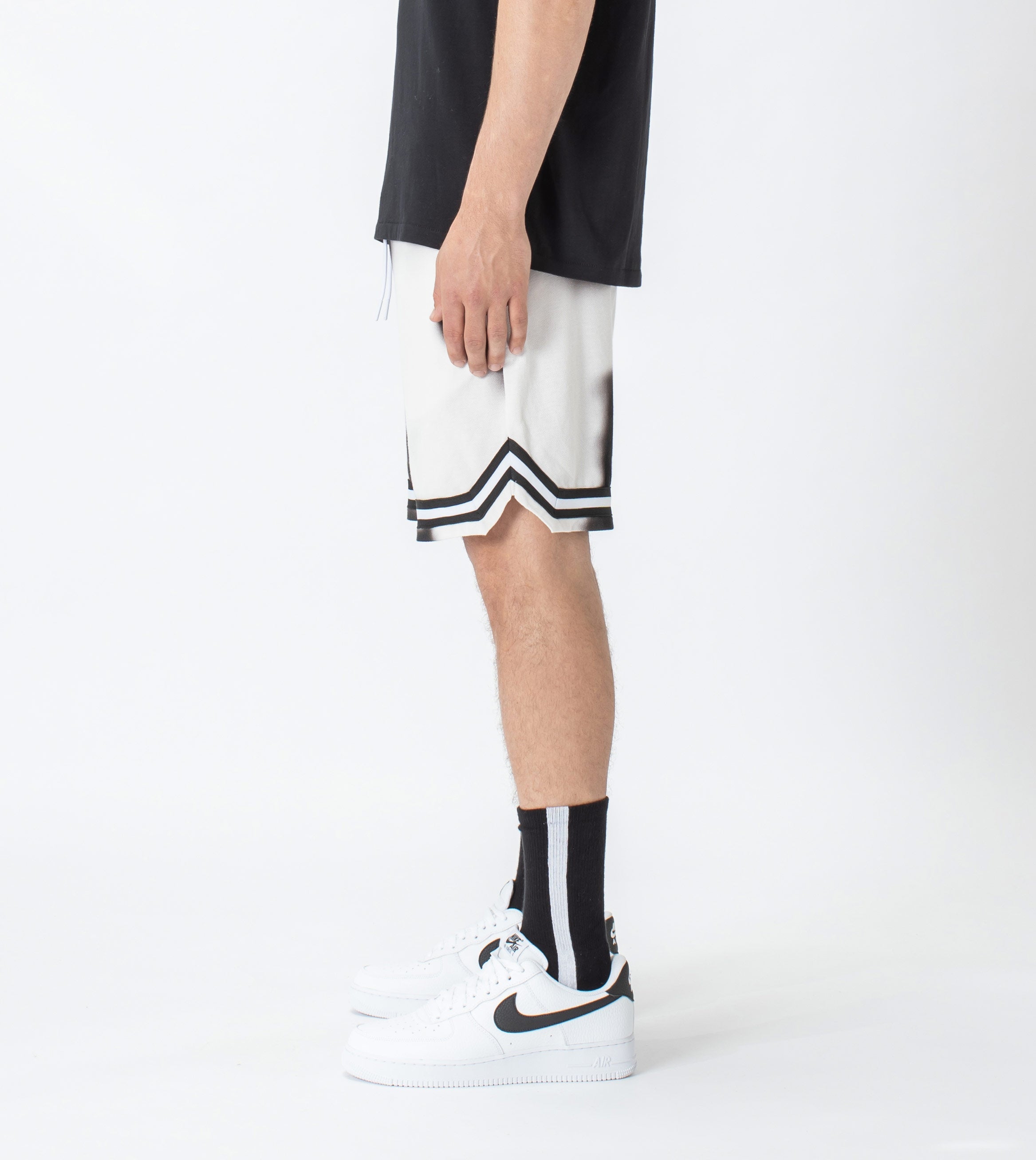 Patch Pique Basketball Short Milk/Black