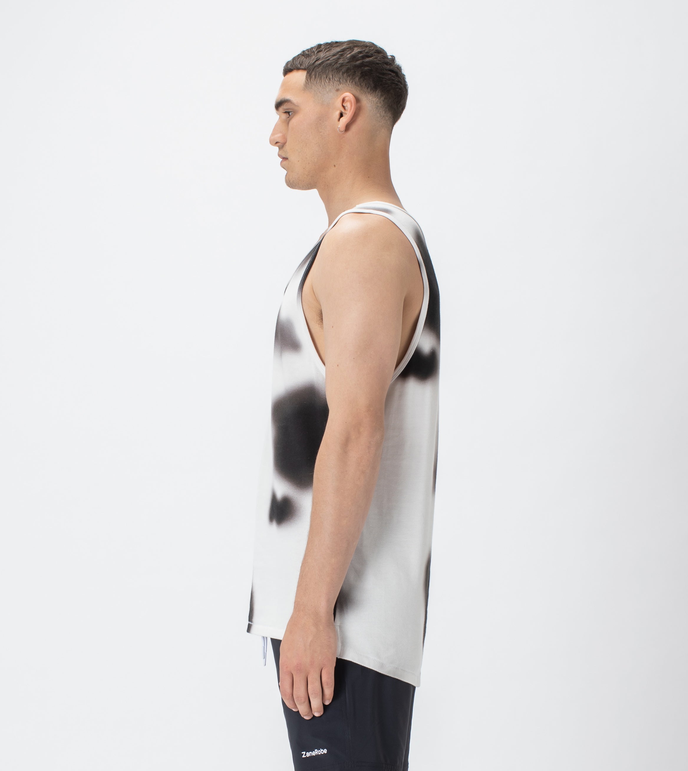 Patch Pique Rugger Tank Milk/Black