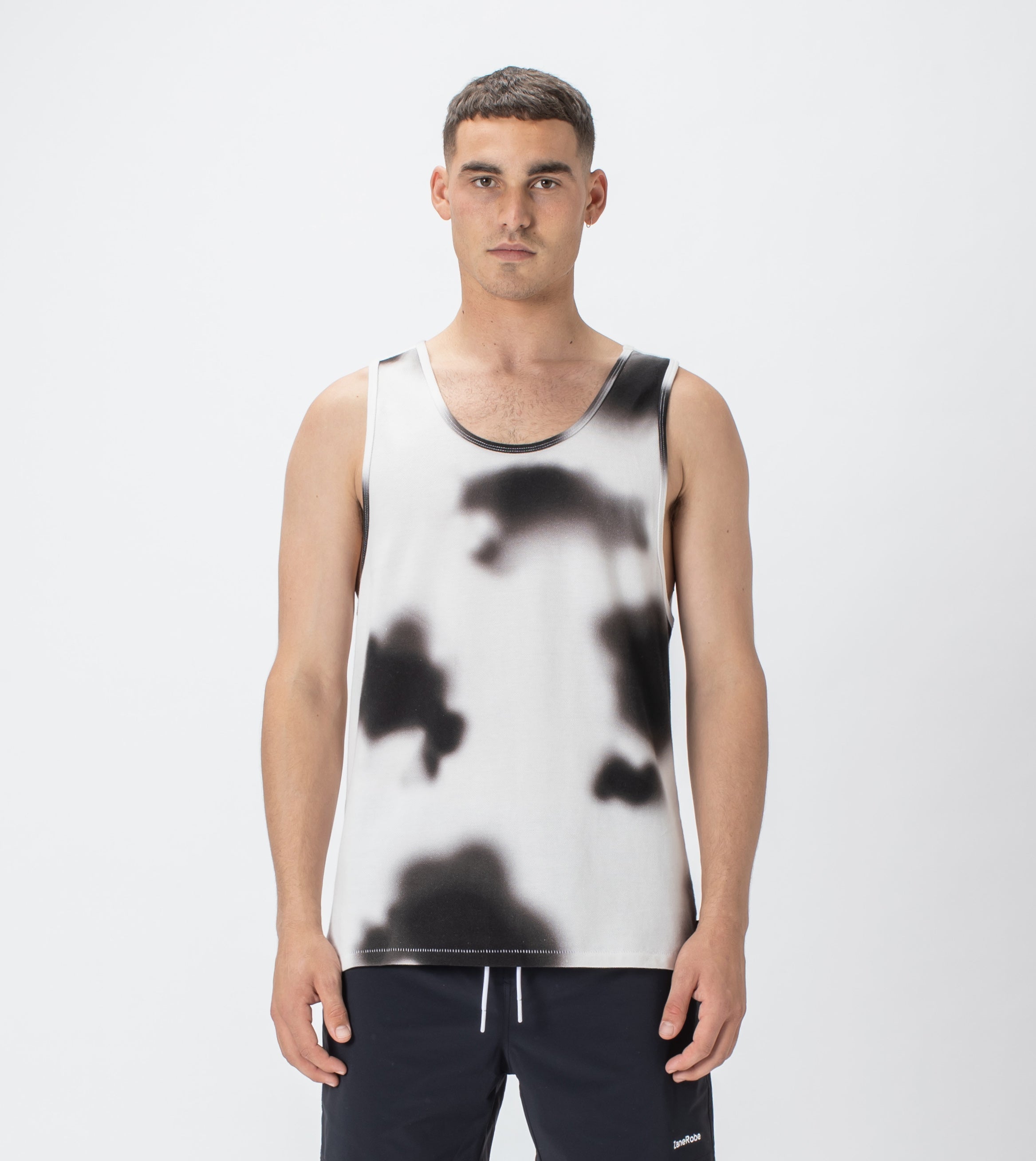 Patch Pique Rugger Tank Milk/Black