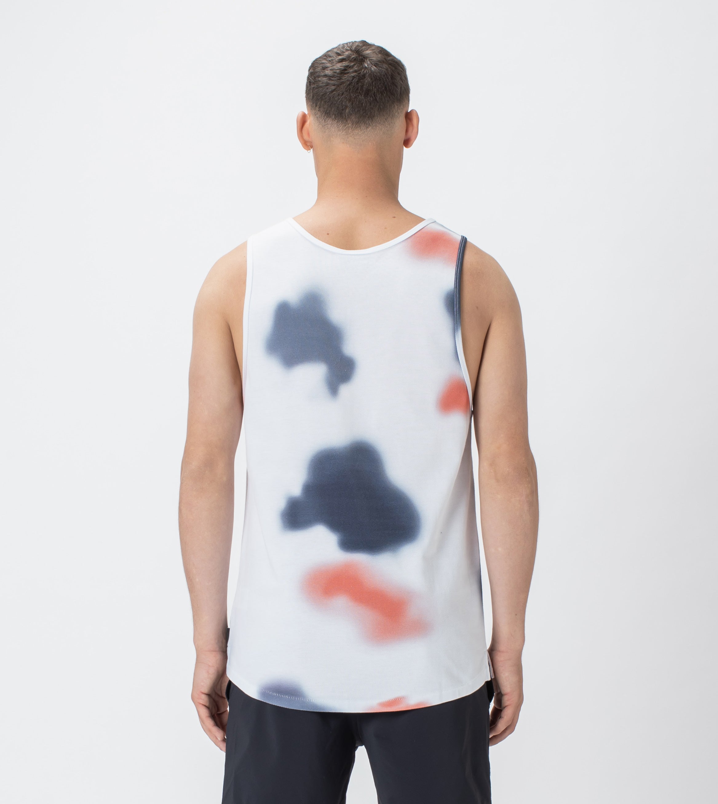 Patch Pique Rugger Tank White/Multi - Sale