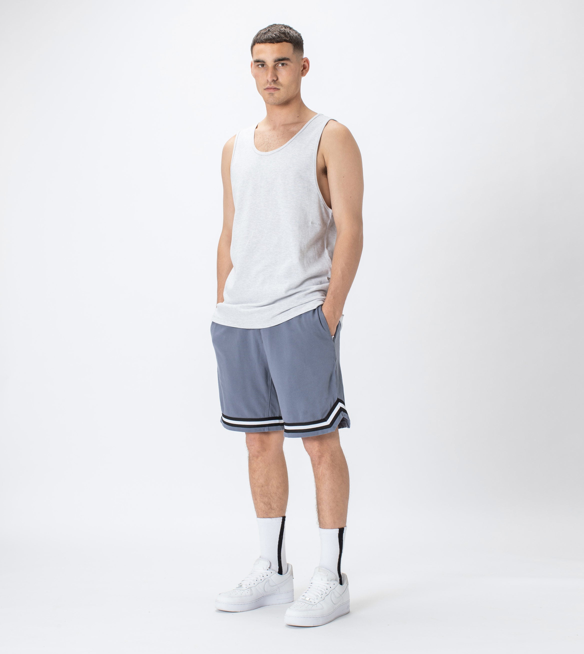 Pique Basketball Short GD Chalk Blue