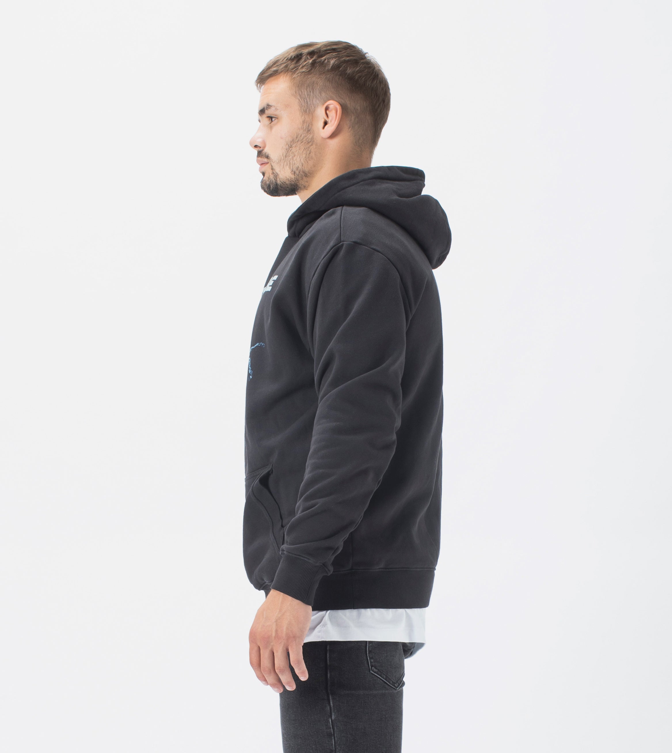 Pegasus Lowgo Hood Sweat GD Black
