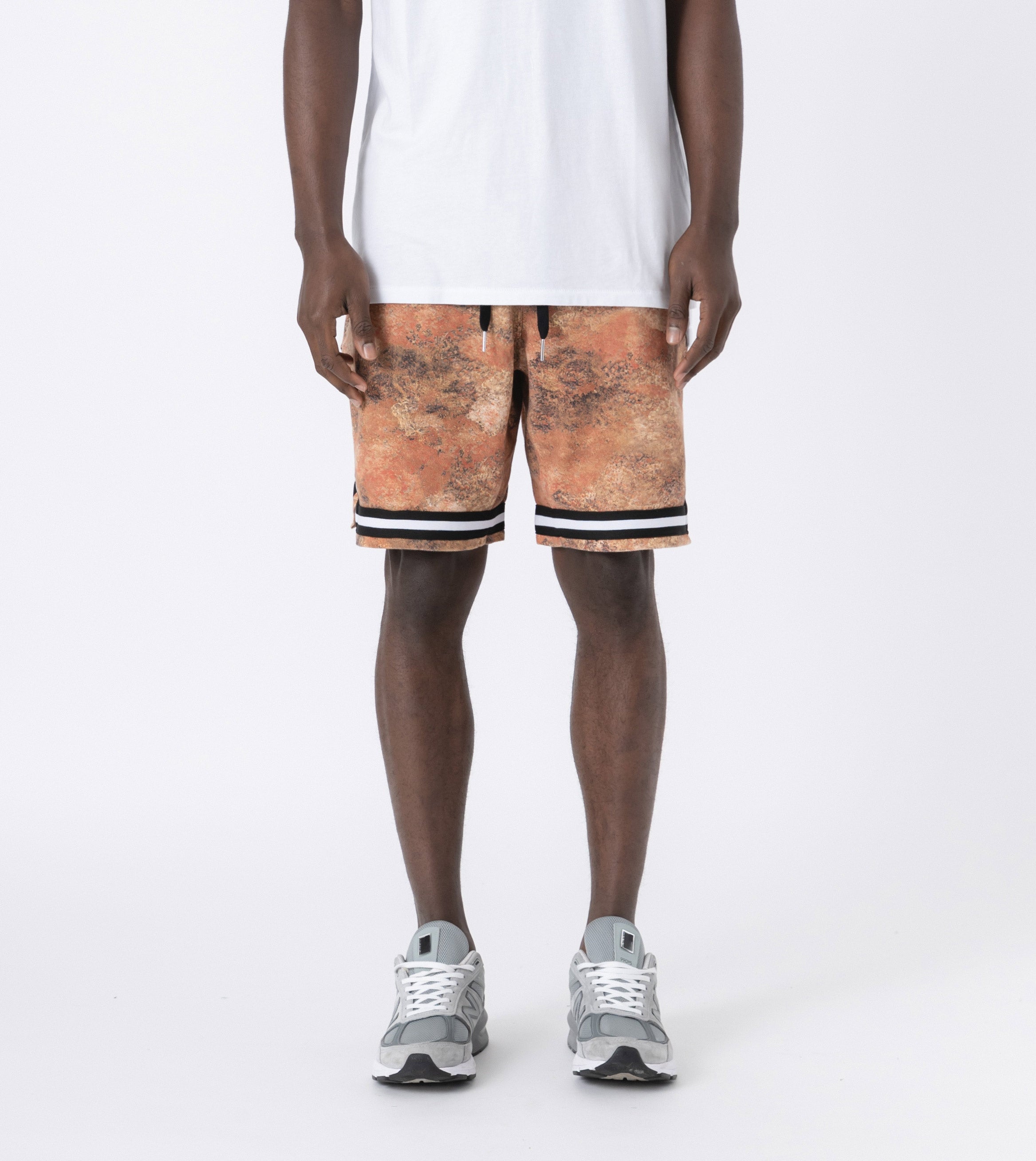 Pique Basketball Short Rust Camo