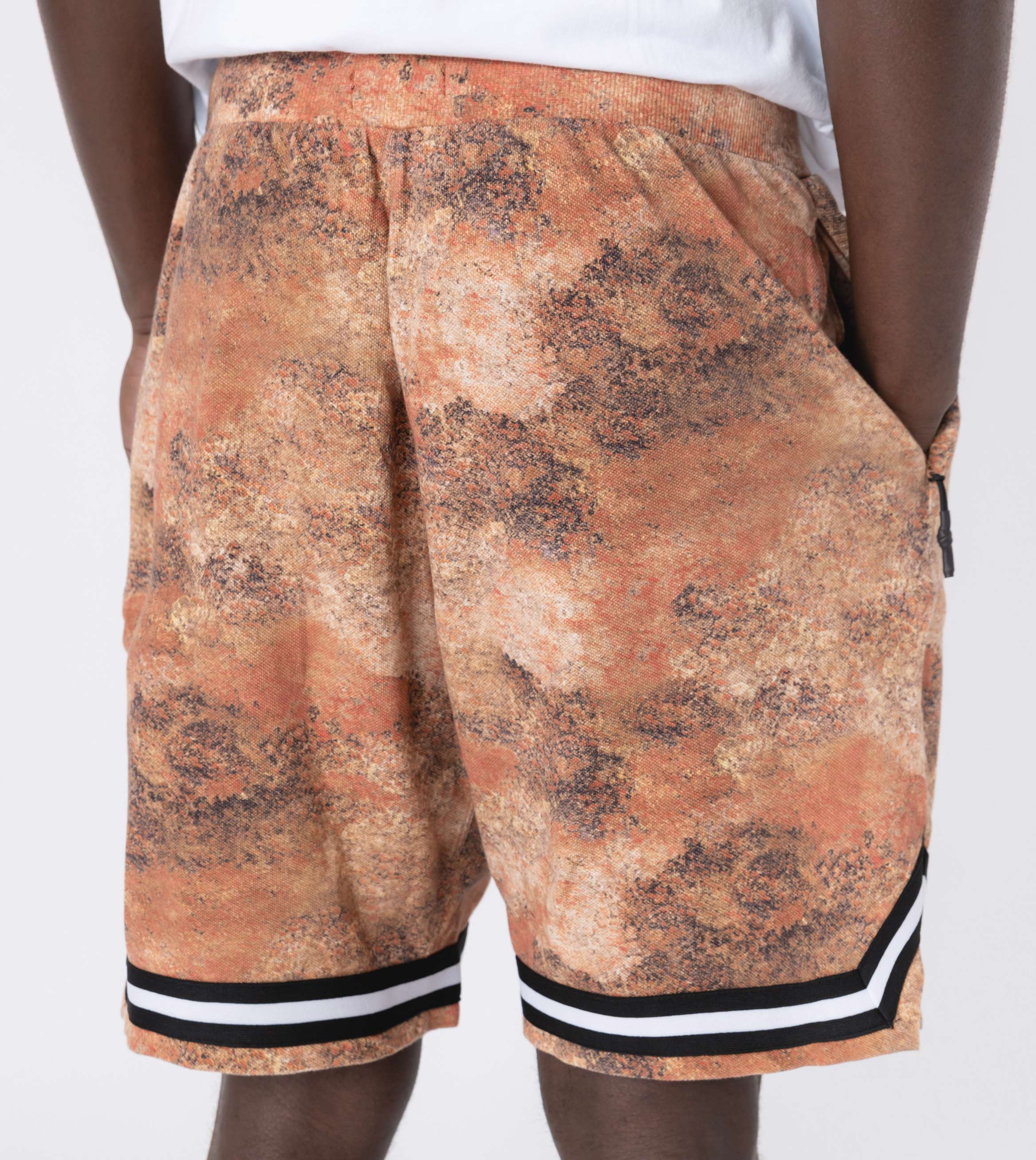 Pique Basketball Short Rust Camo
