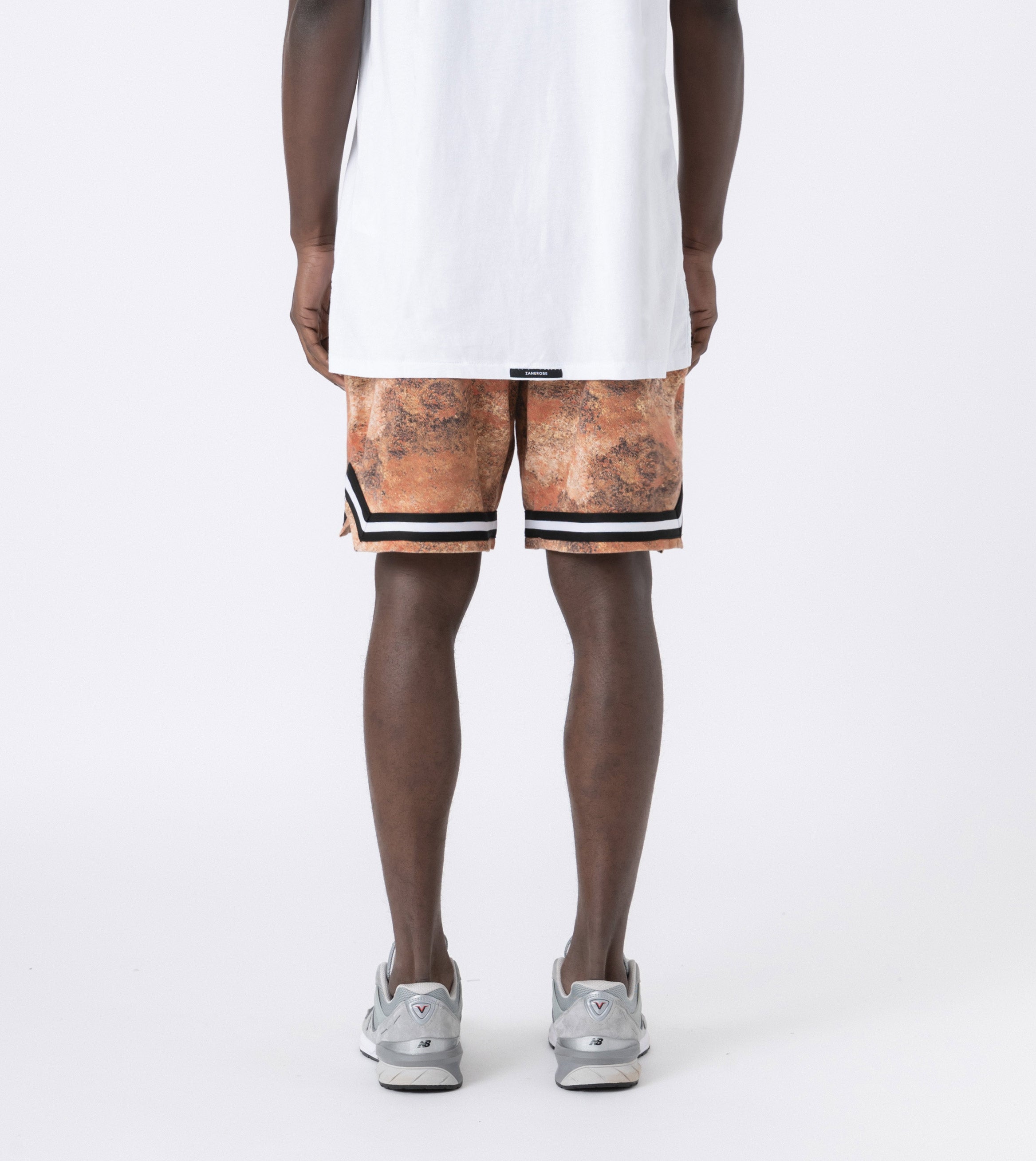 Pique Basketball Short Rust Camo