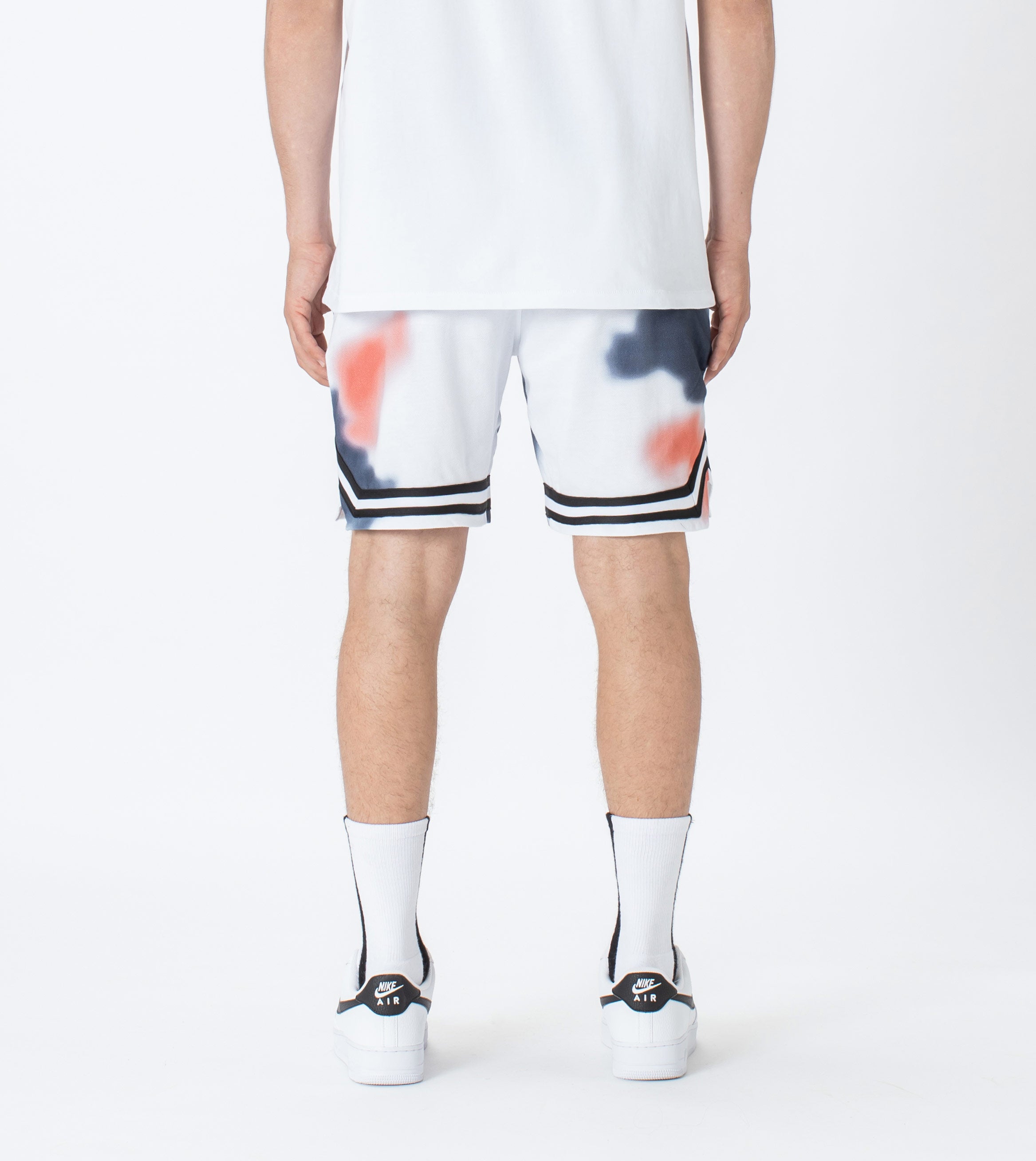 Patch Pique Basketball Short White/Multi - Sale