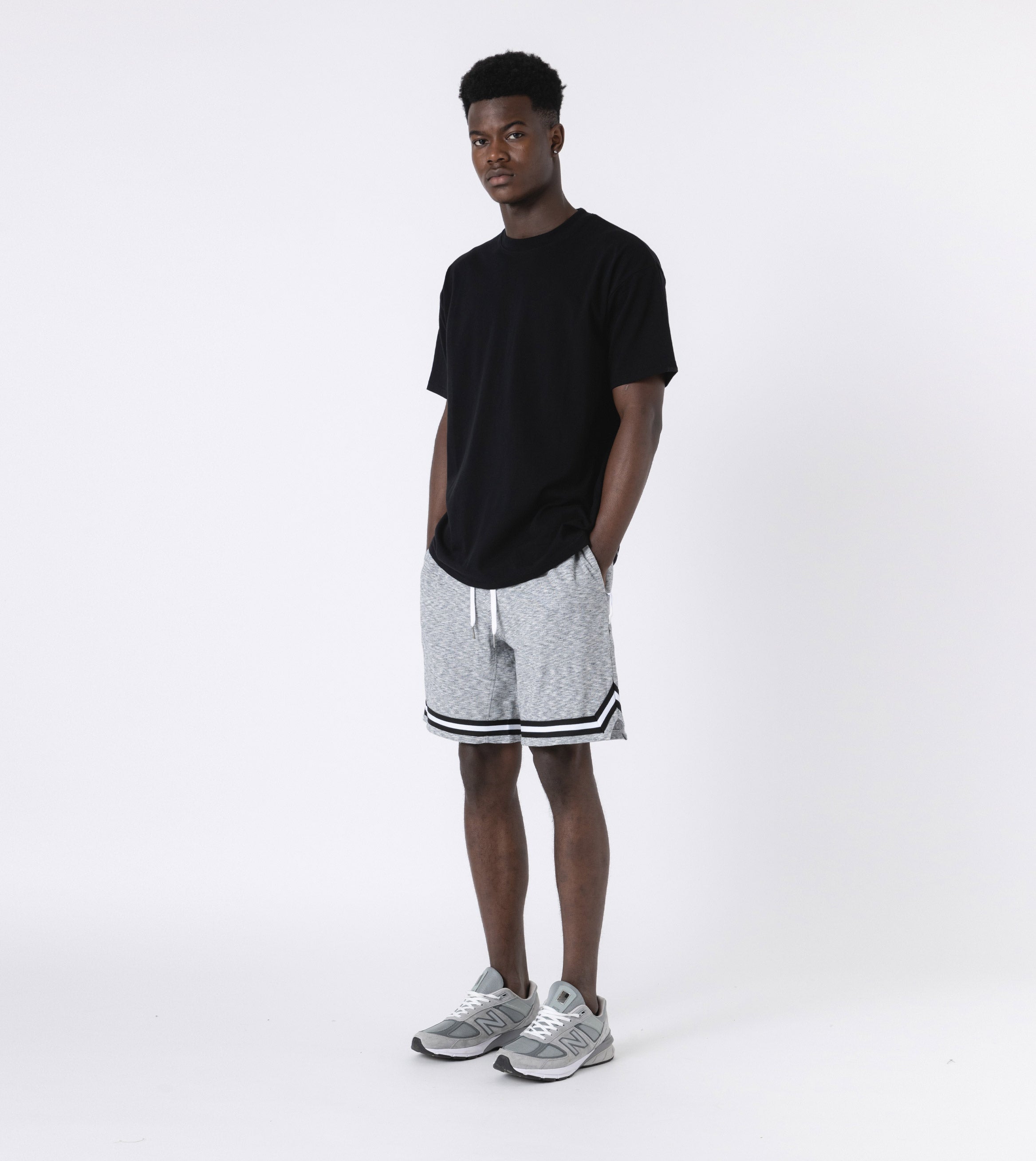 Pique Basketball Short White Noise