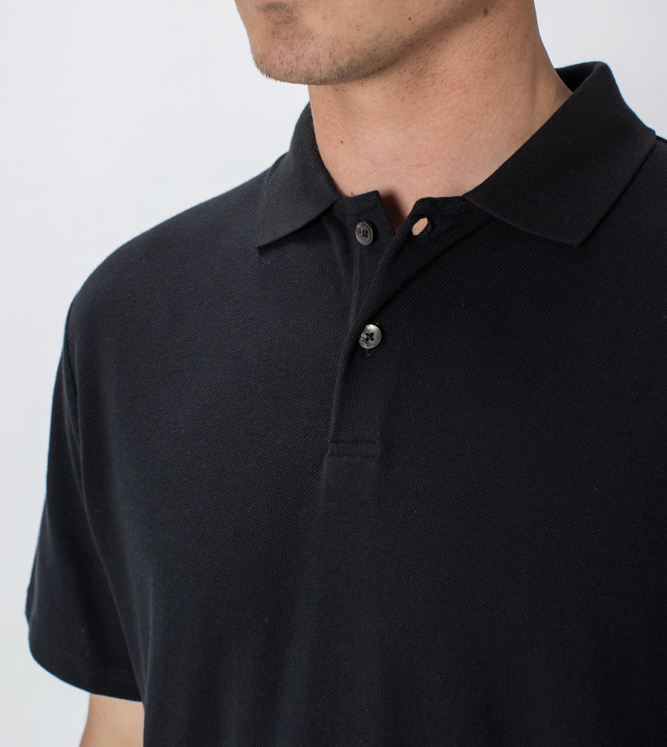 Pique Polo Black