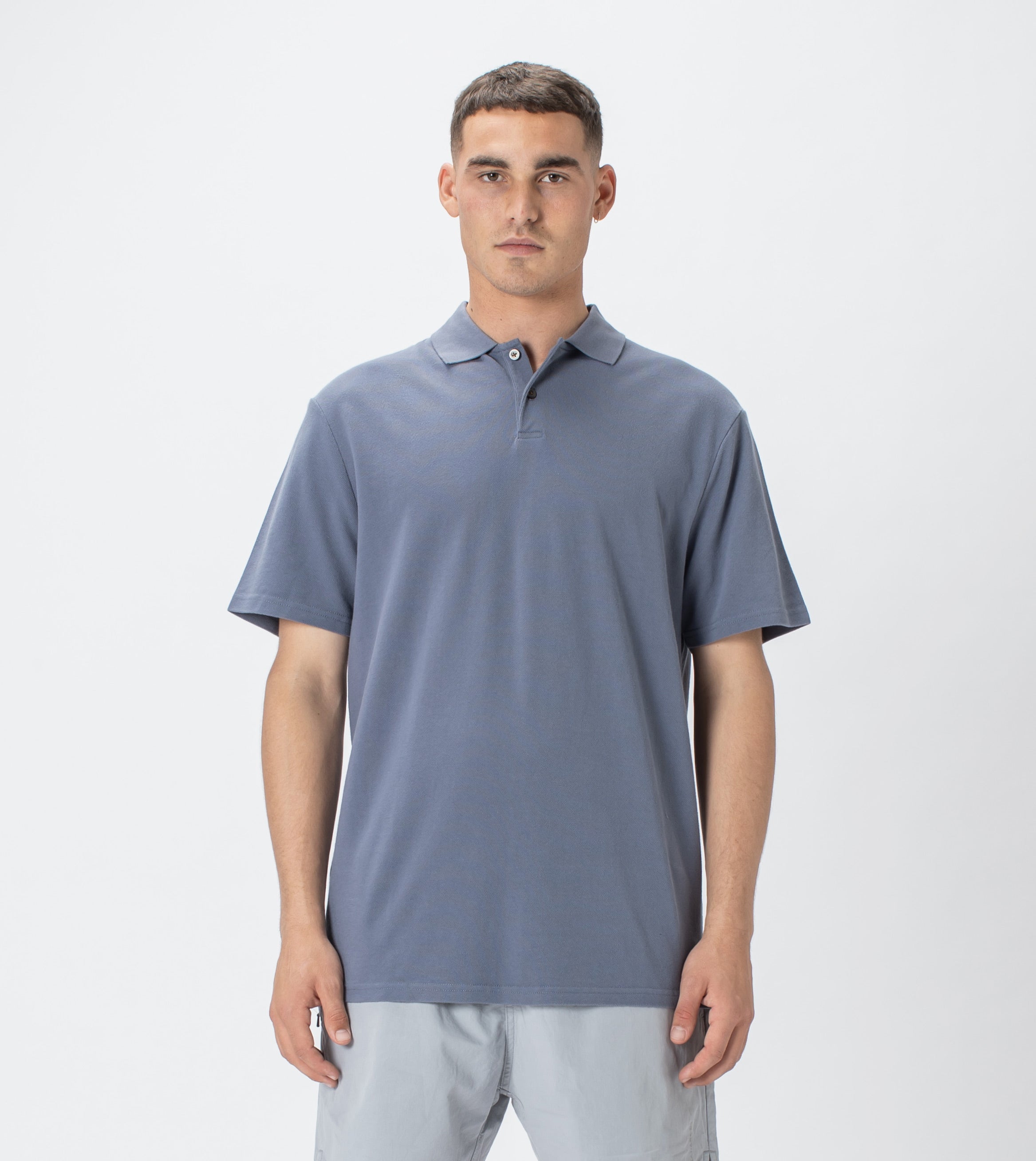 Pique Polo Chalk Blue
