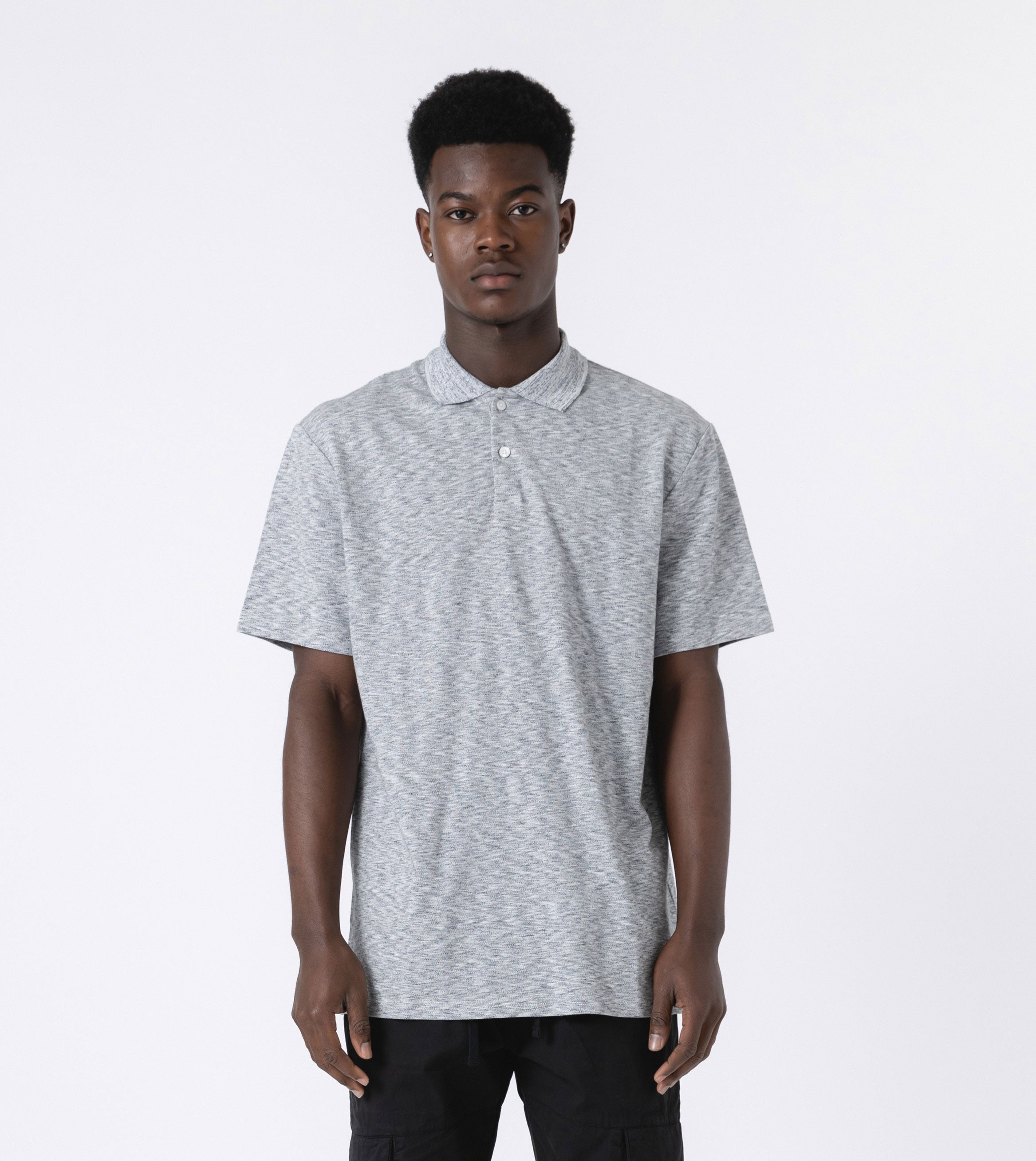 Pique Polo White Noise