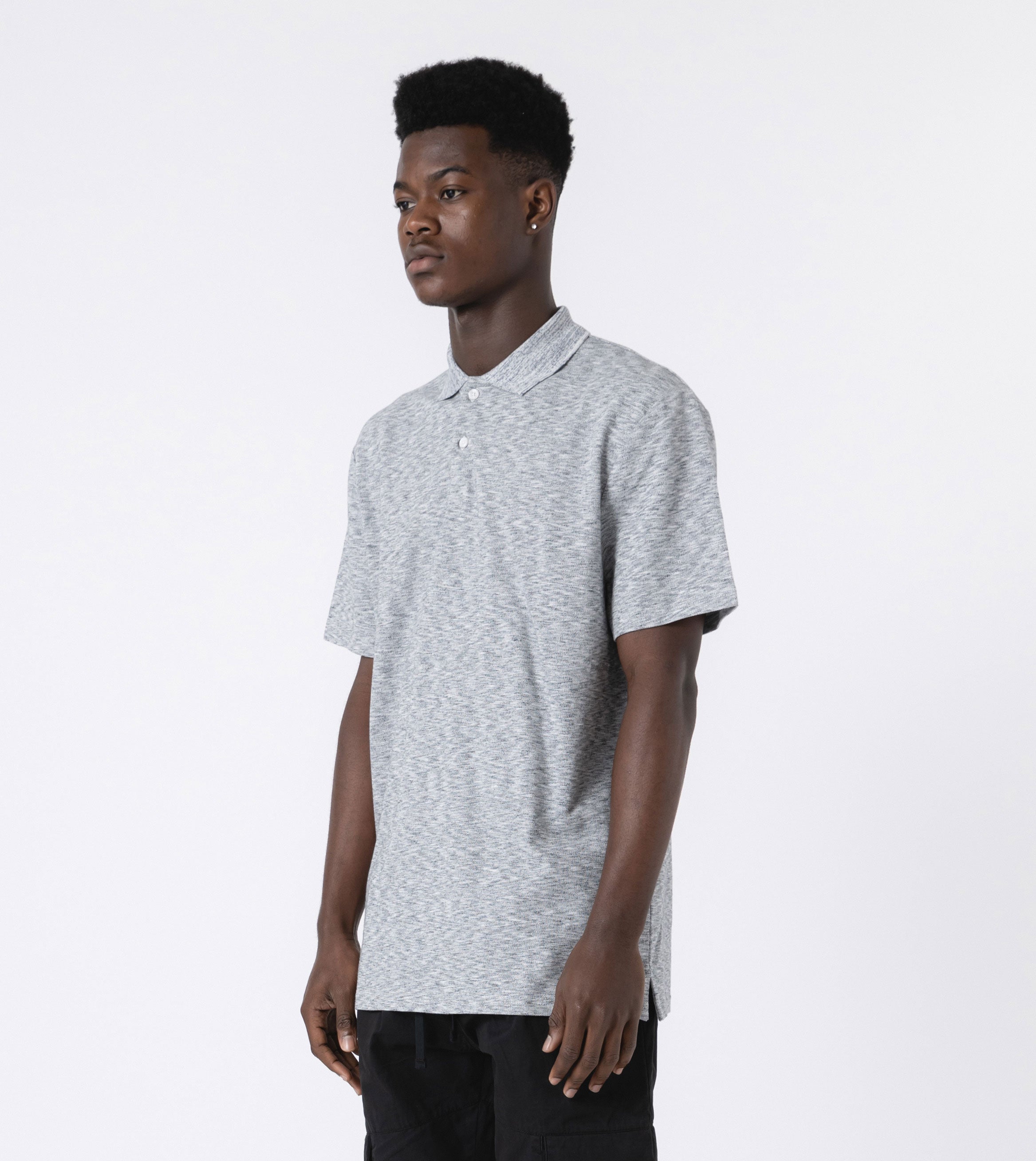 Pique Polo White Noise