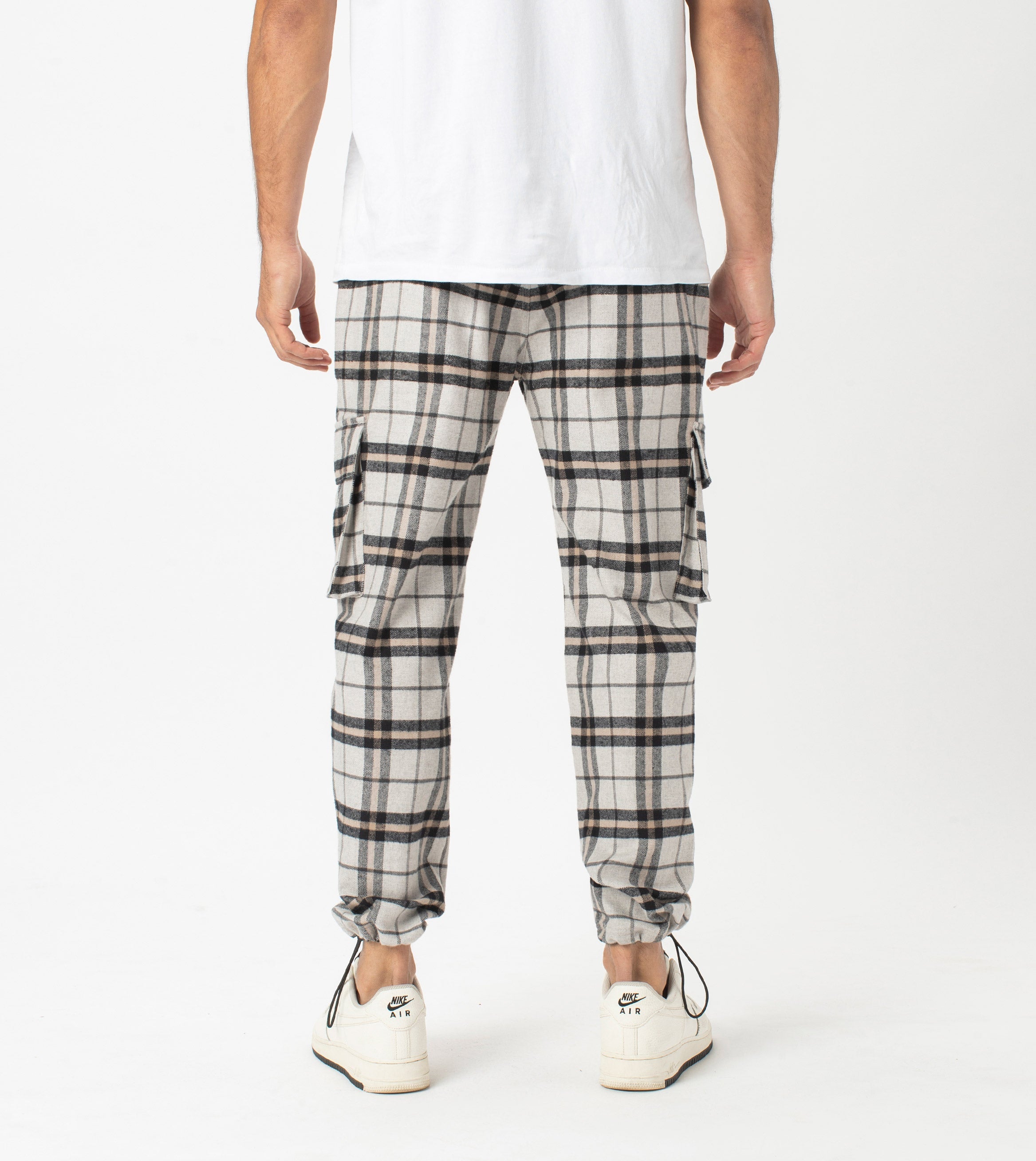 Plaid Jumpa Cargo Pant Ash/Sandstone
