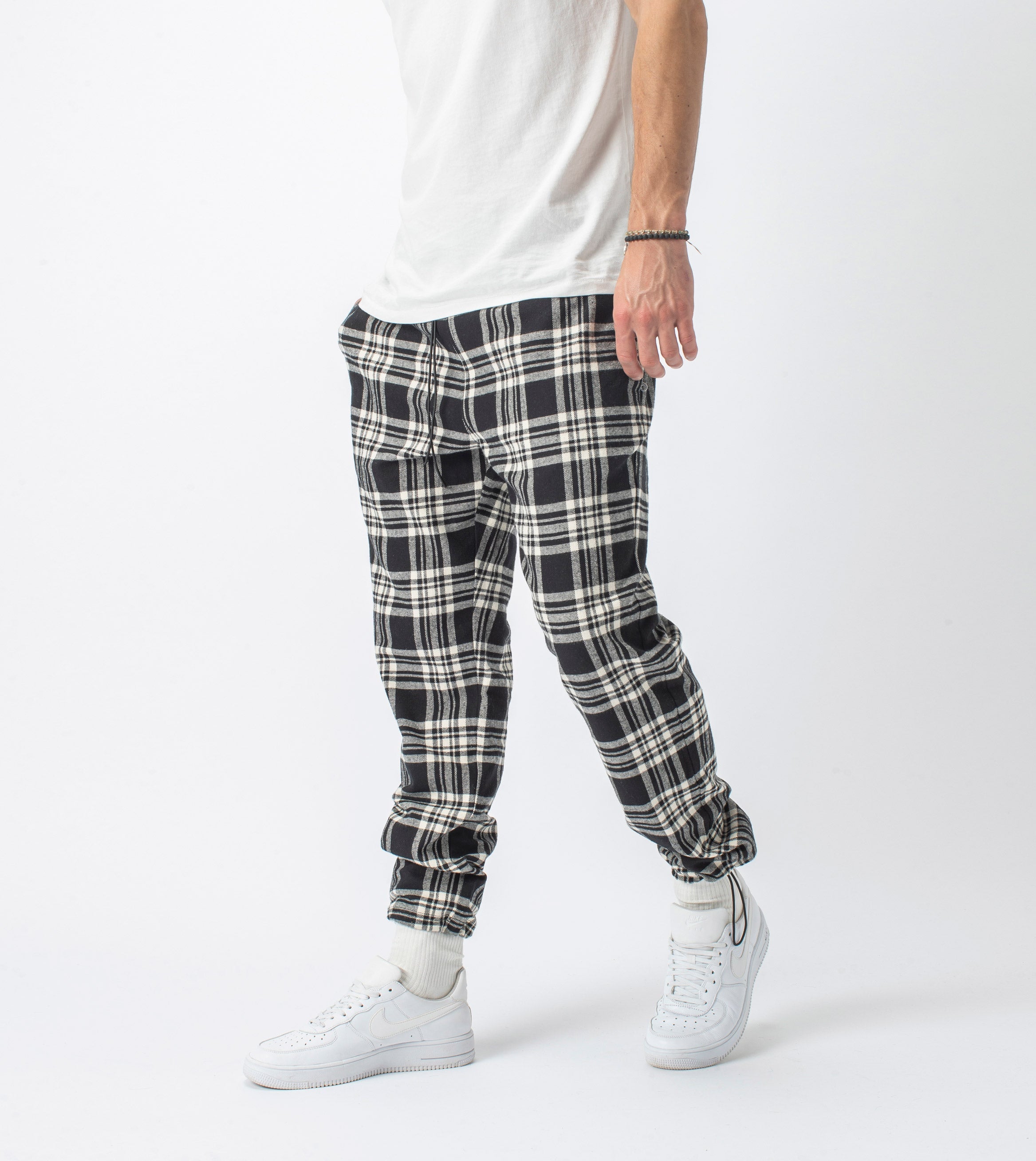 Plaid Jumpa Jogger Black/Milk