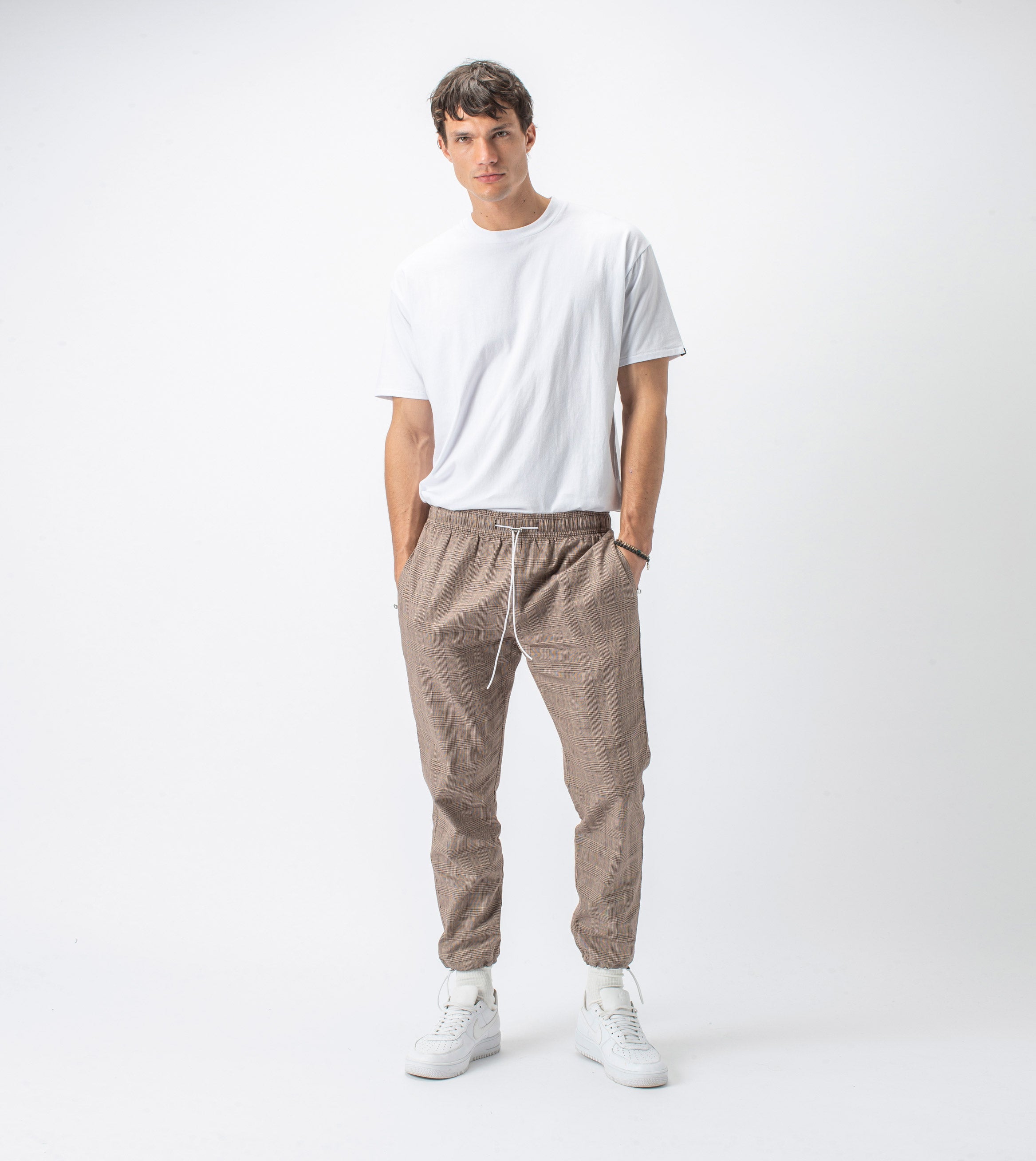Plaid Jumpa Jogger Timber