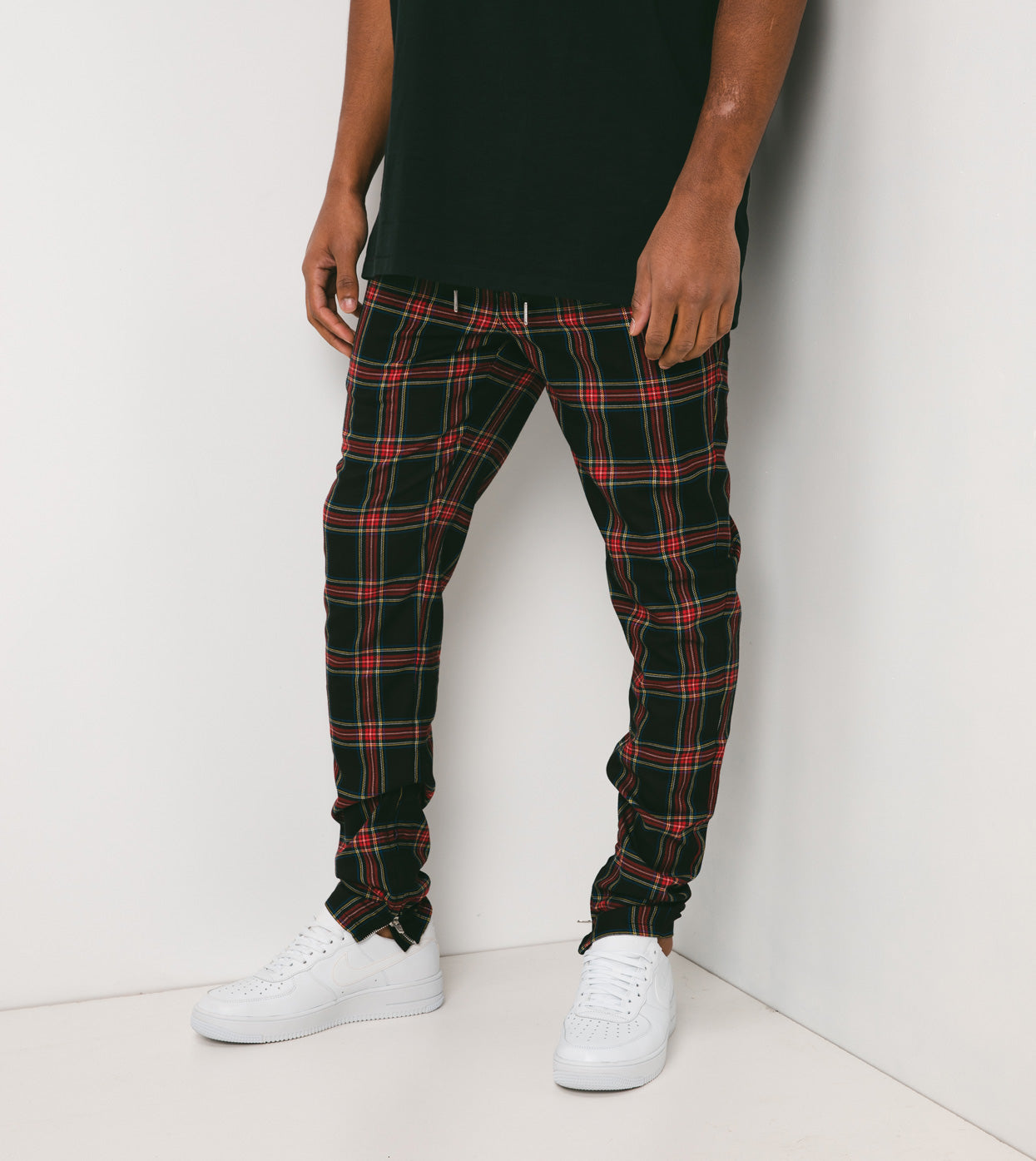 Plaid Unblockshot Chino Navy/Red - Sale