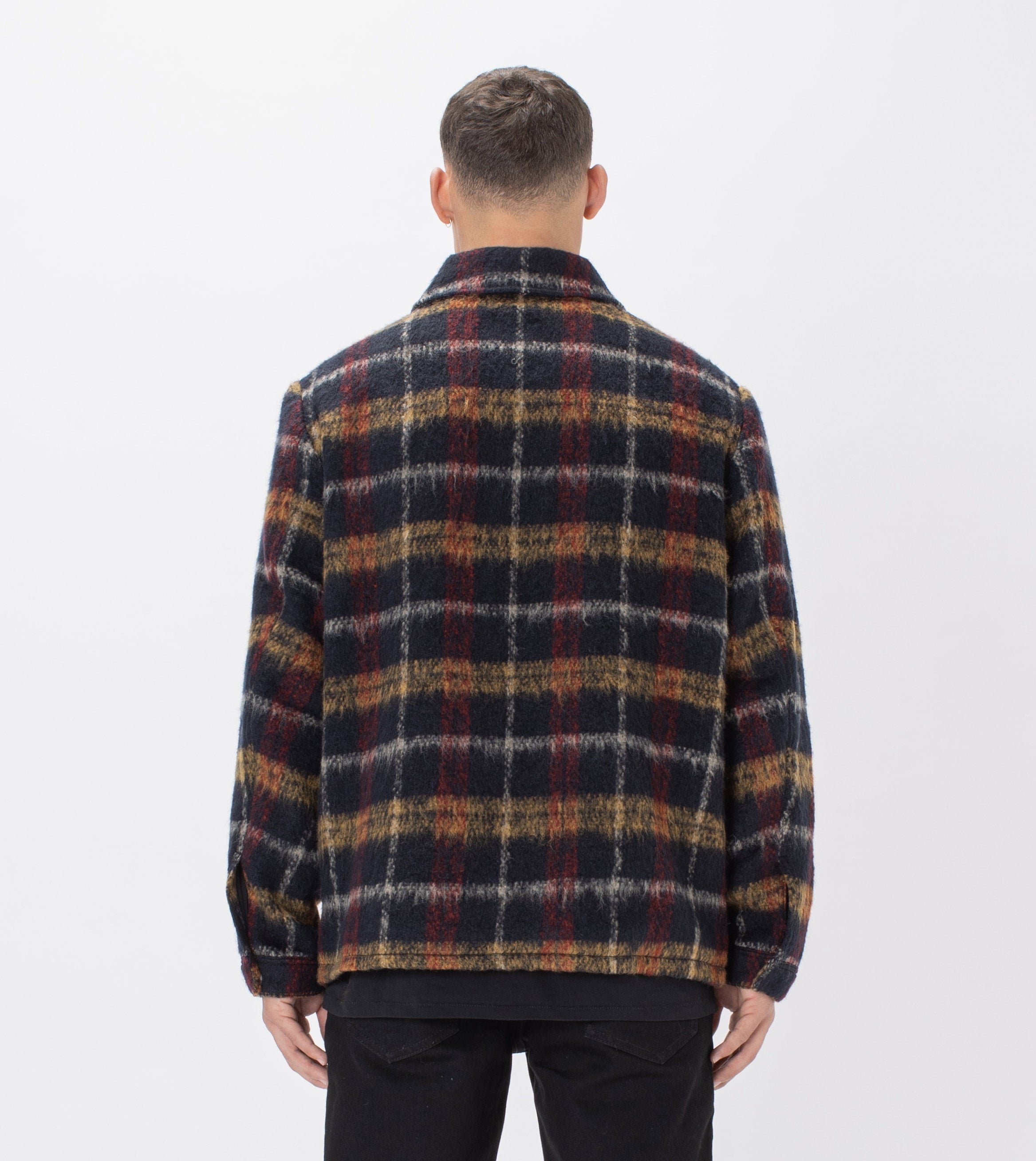 Plaid Work Jacket Black/Red