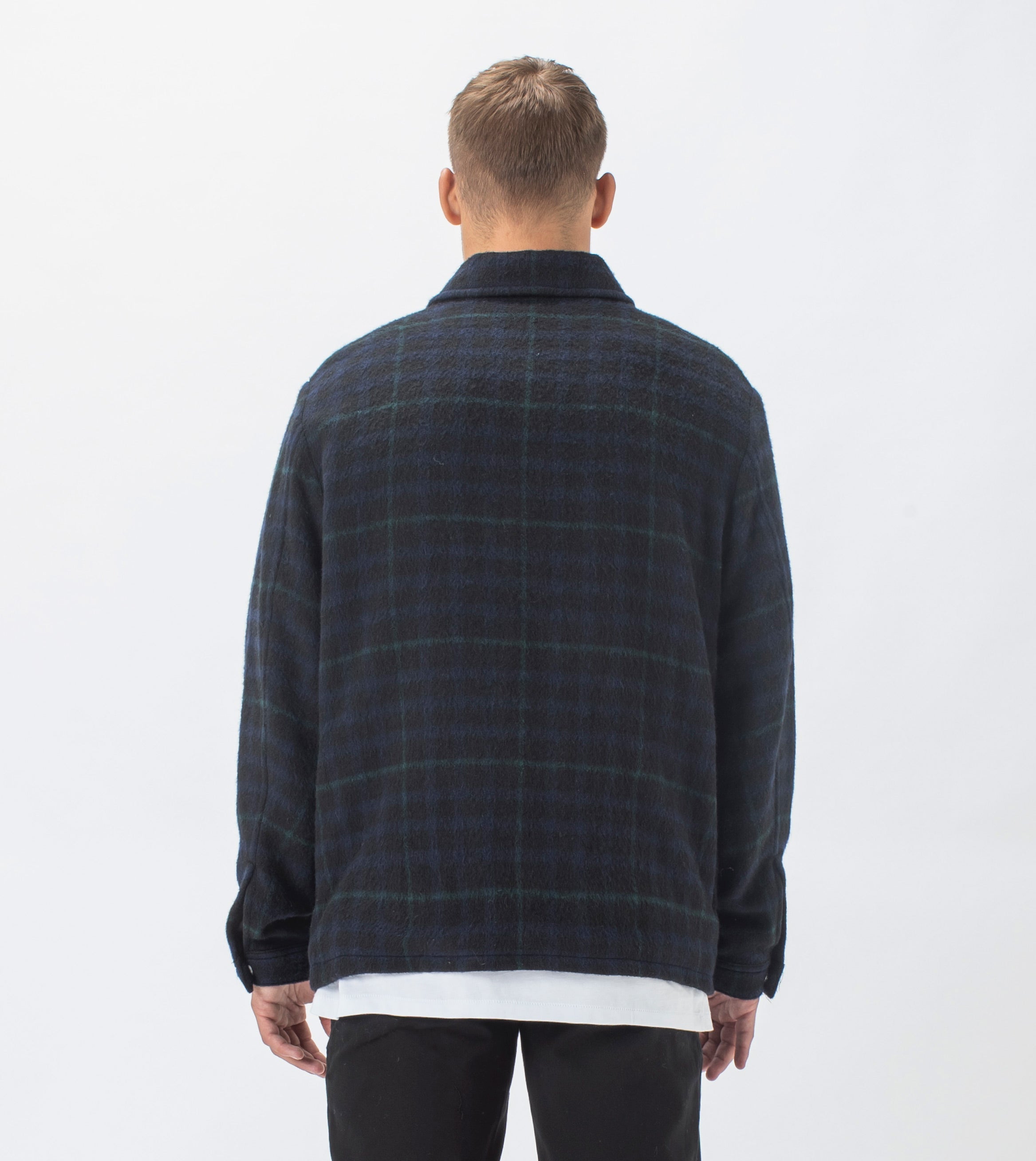 Plaid Work Jacket Forest/Ink