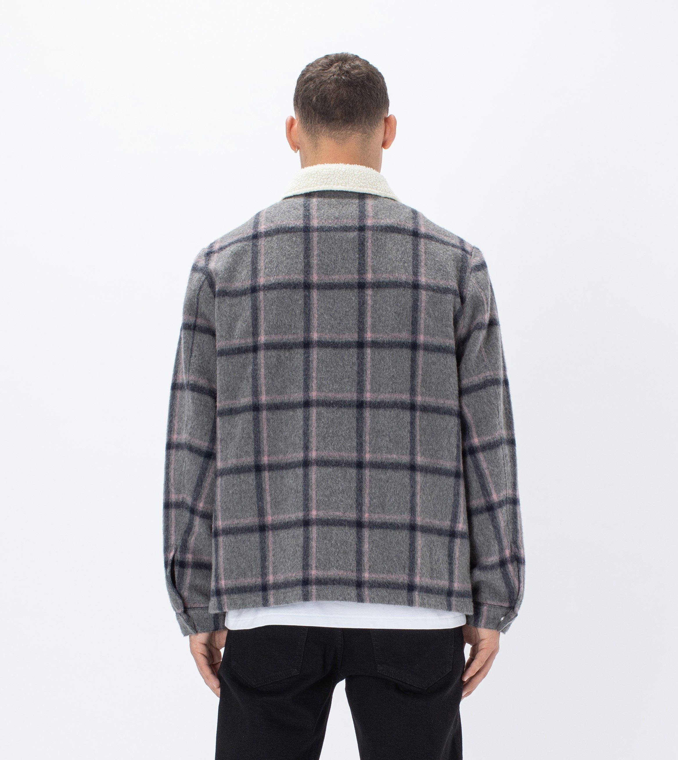 Plaid Work Jacket Grey/Musk