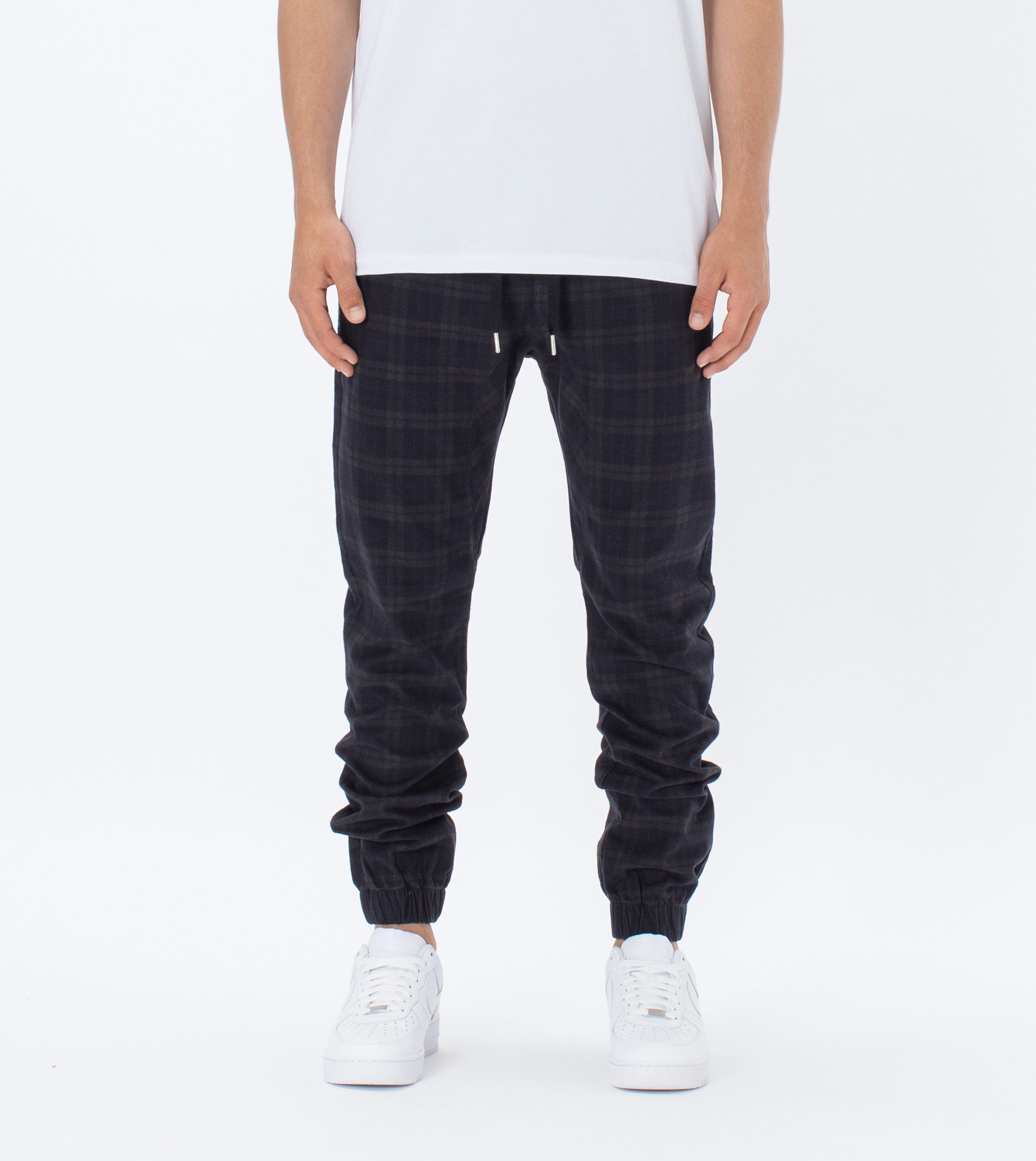 Plaid Sureshot Jogger Ink/Boysenberry
