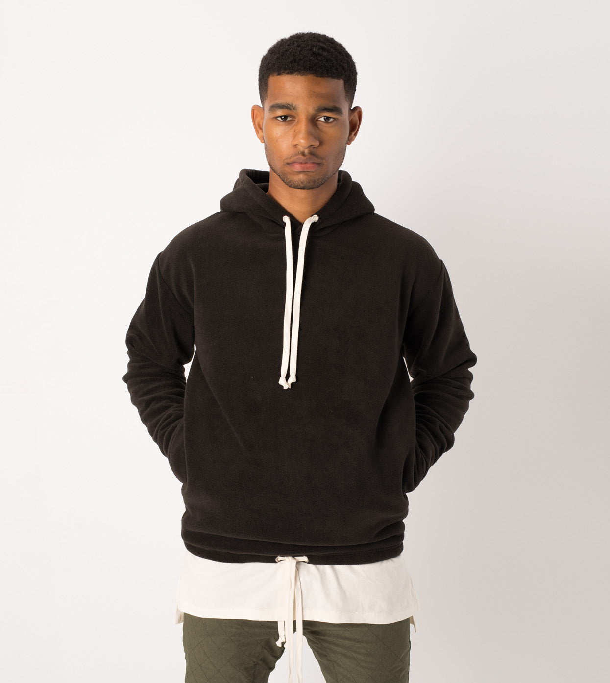 Polar Rugger Hood Sweat Black - Sale