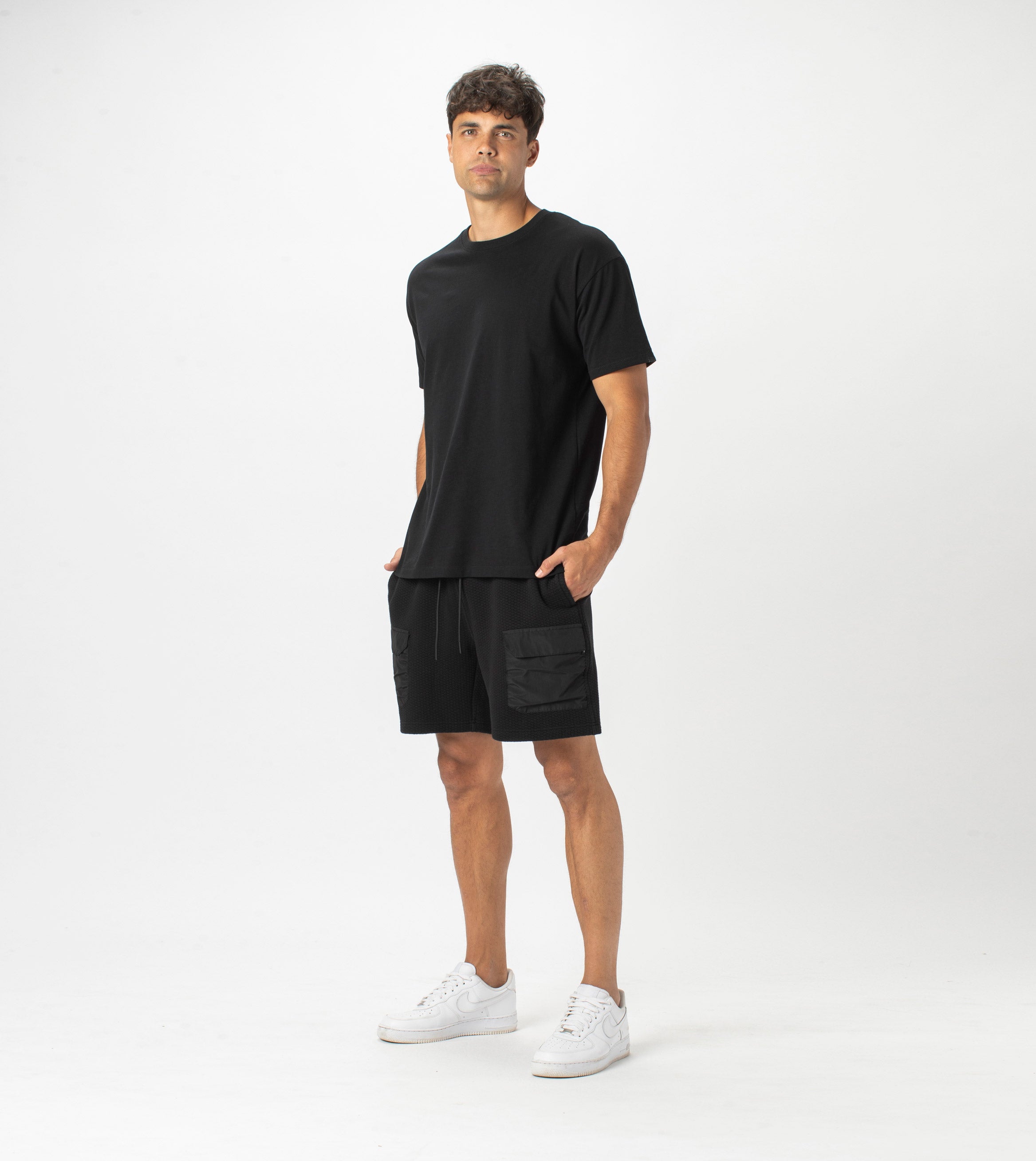 Quilt Day Short Black