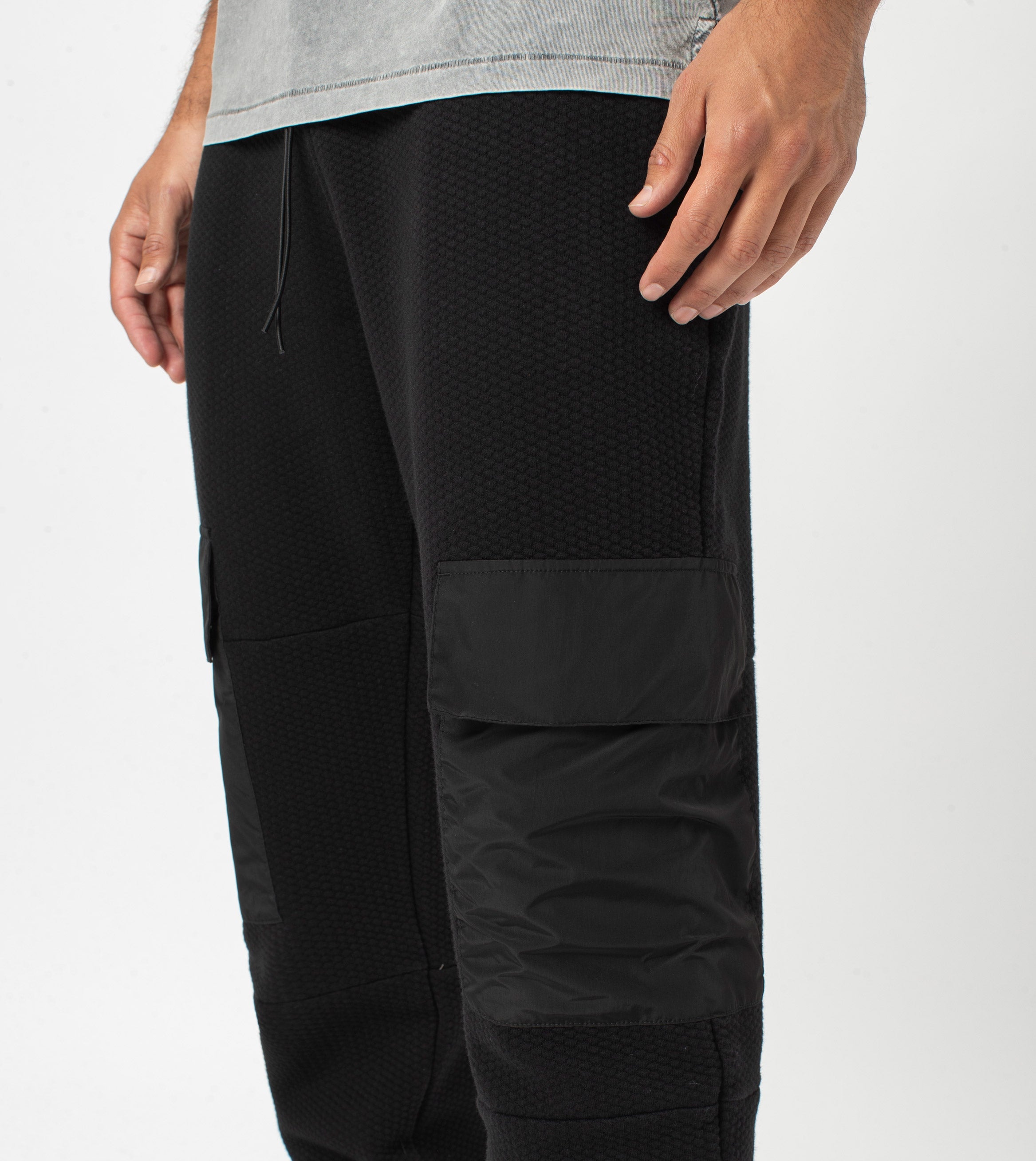Quilt Jumpa Cargo Jogger Black