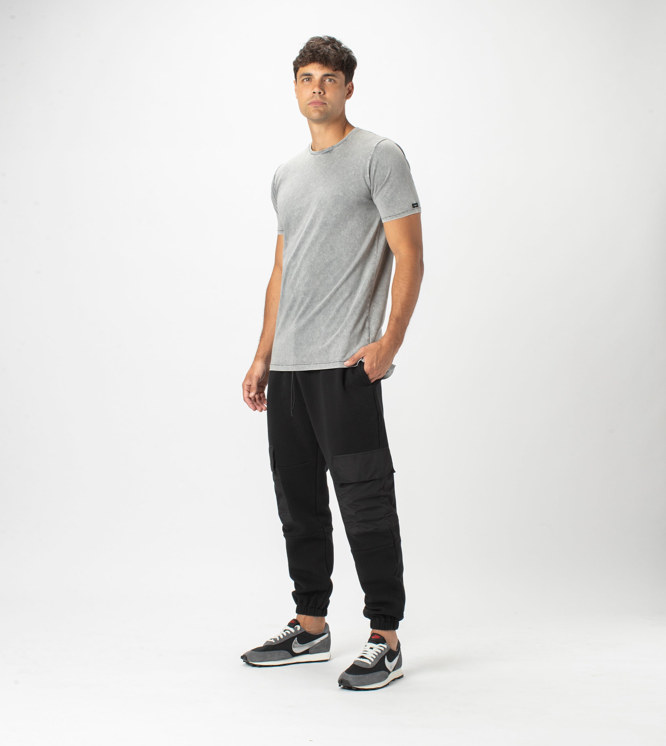 Quilt Jumpa Cargo Jogger Black
