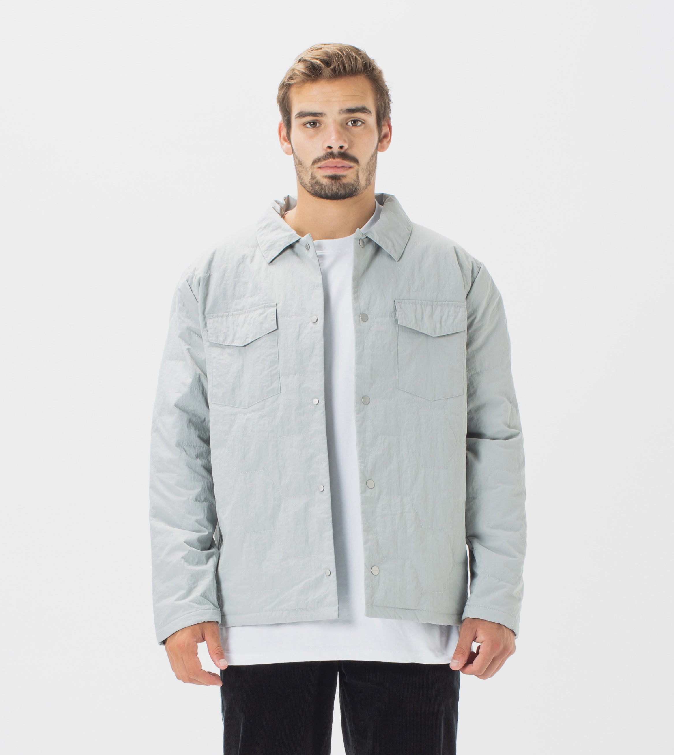 Quilt Shell Jacket Ice Grey