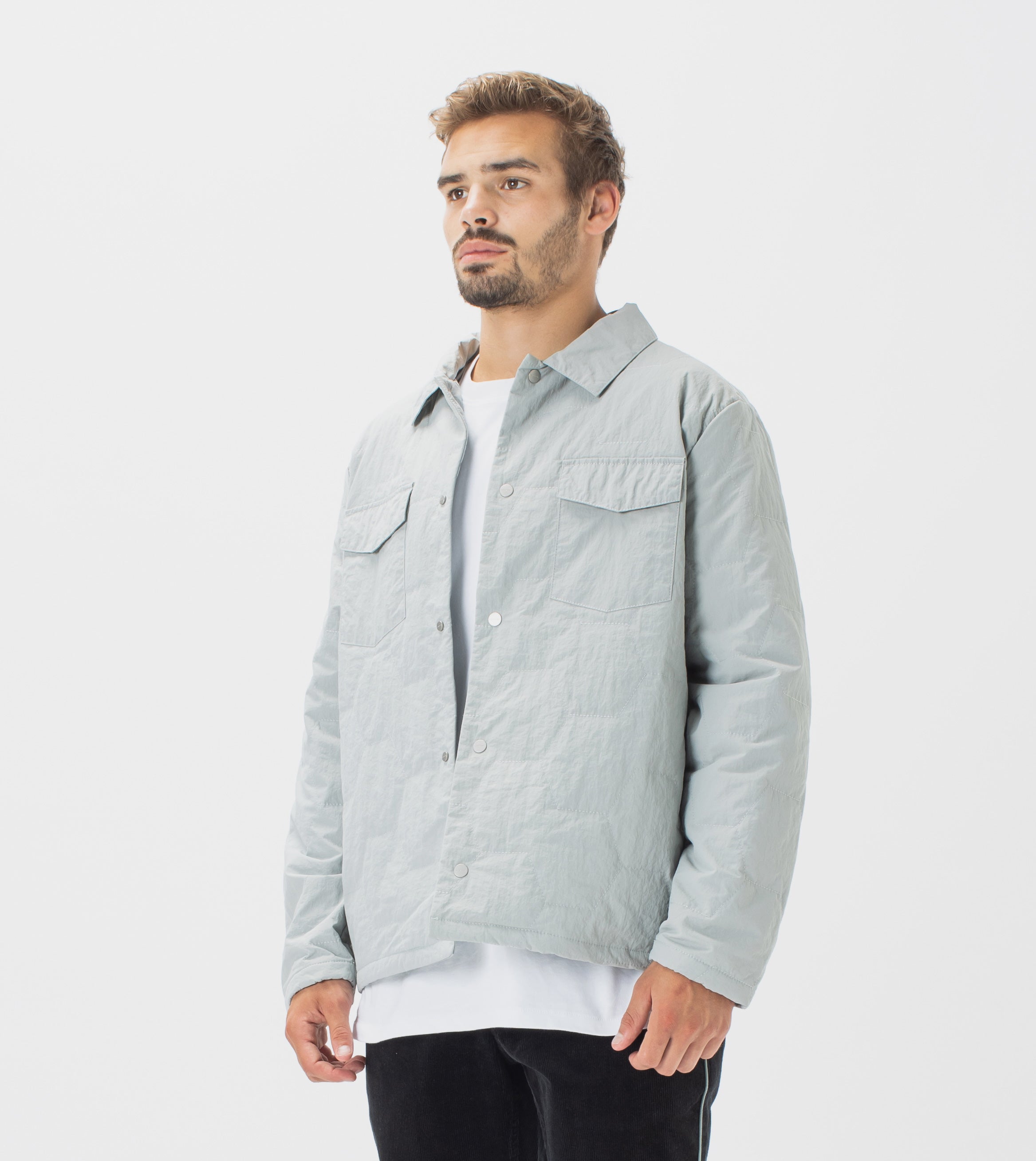 Quilt Shell Jacket Ice Grey