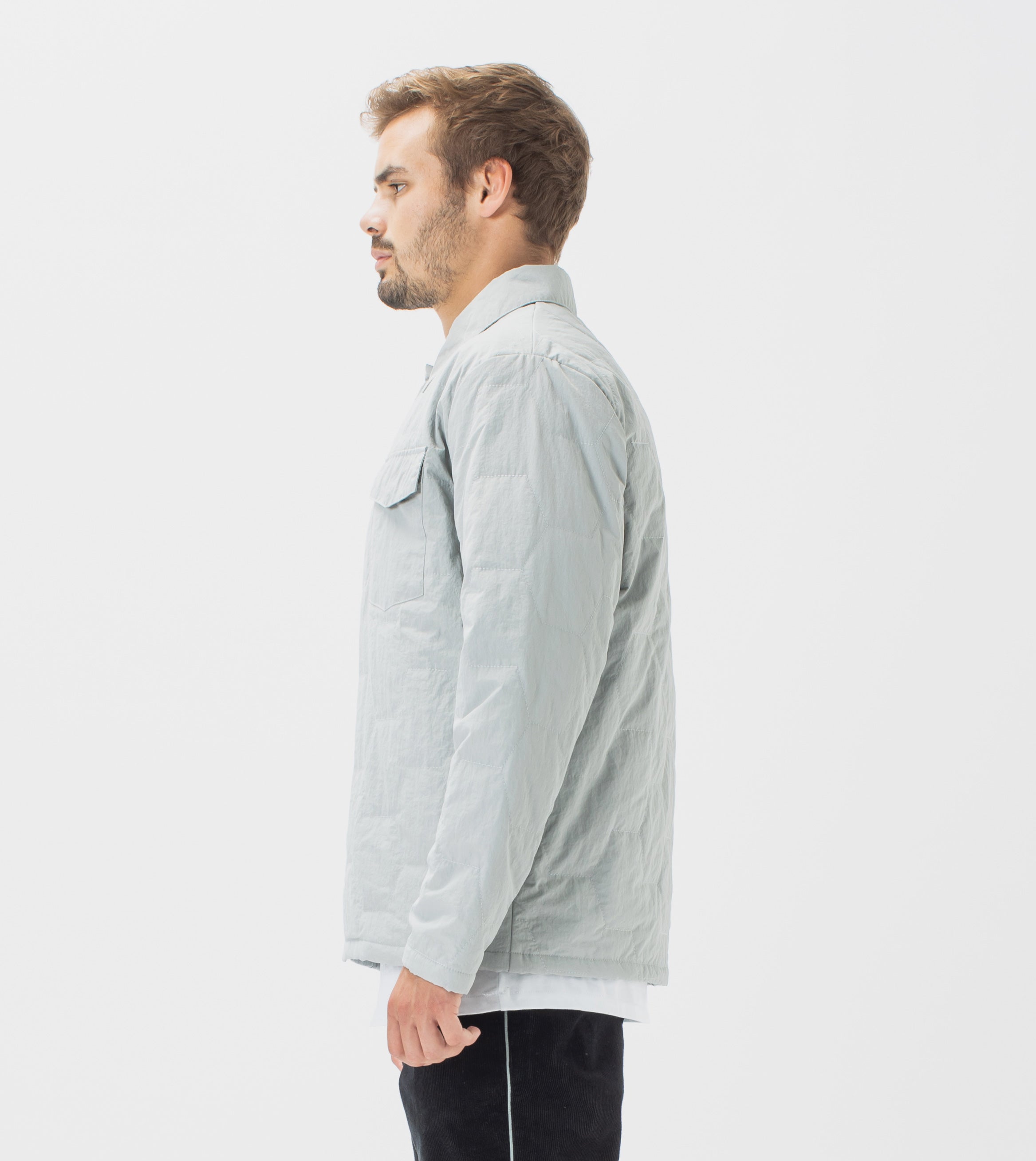 Quilt Shell Jacket Ice Grey