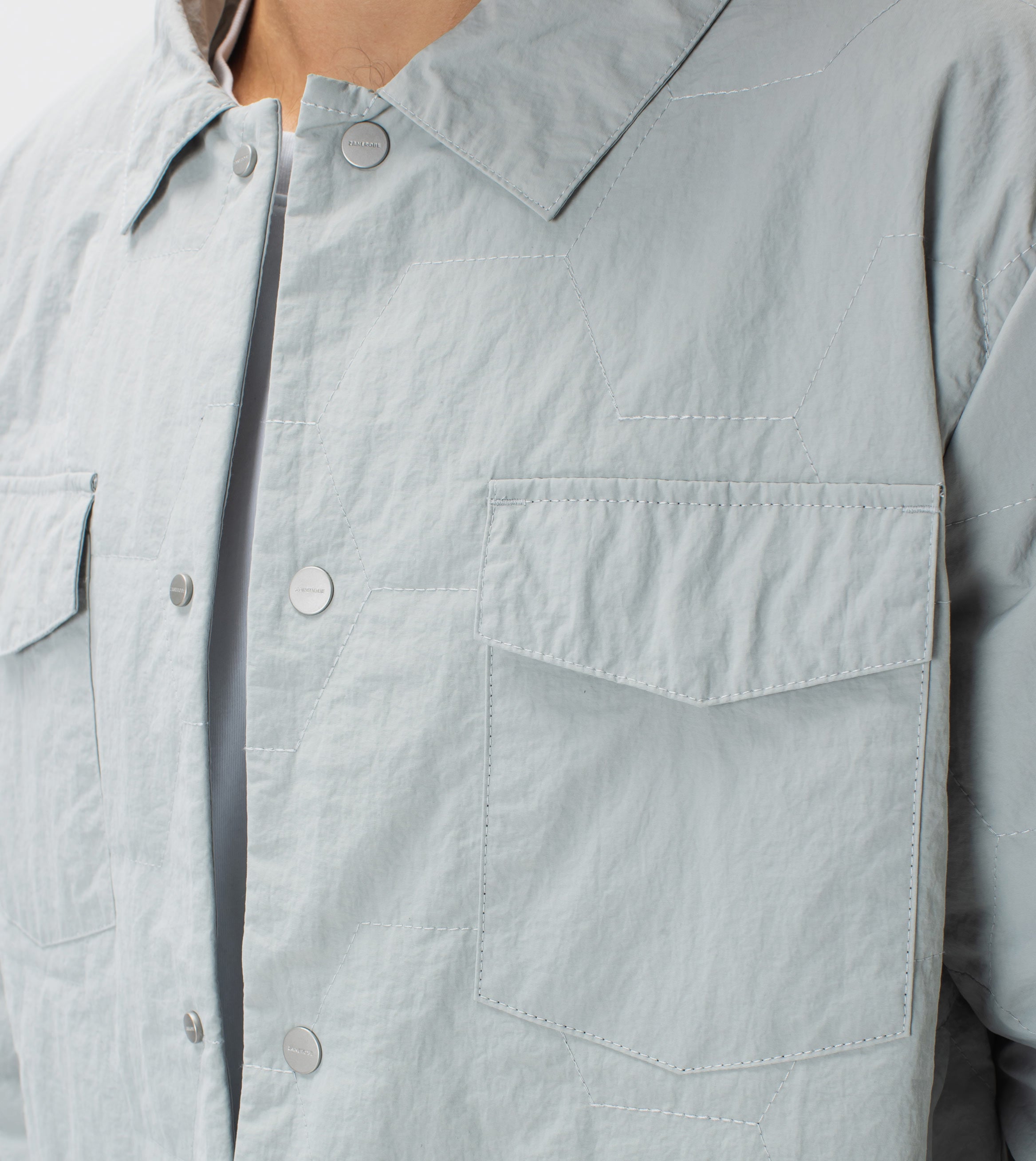 Quilt Shell Jacket Ice Grey