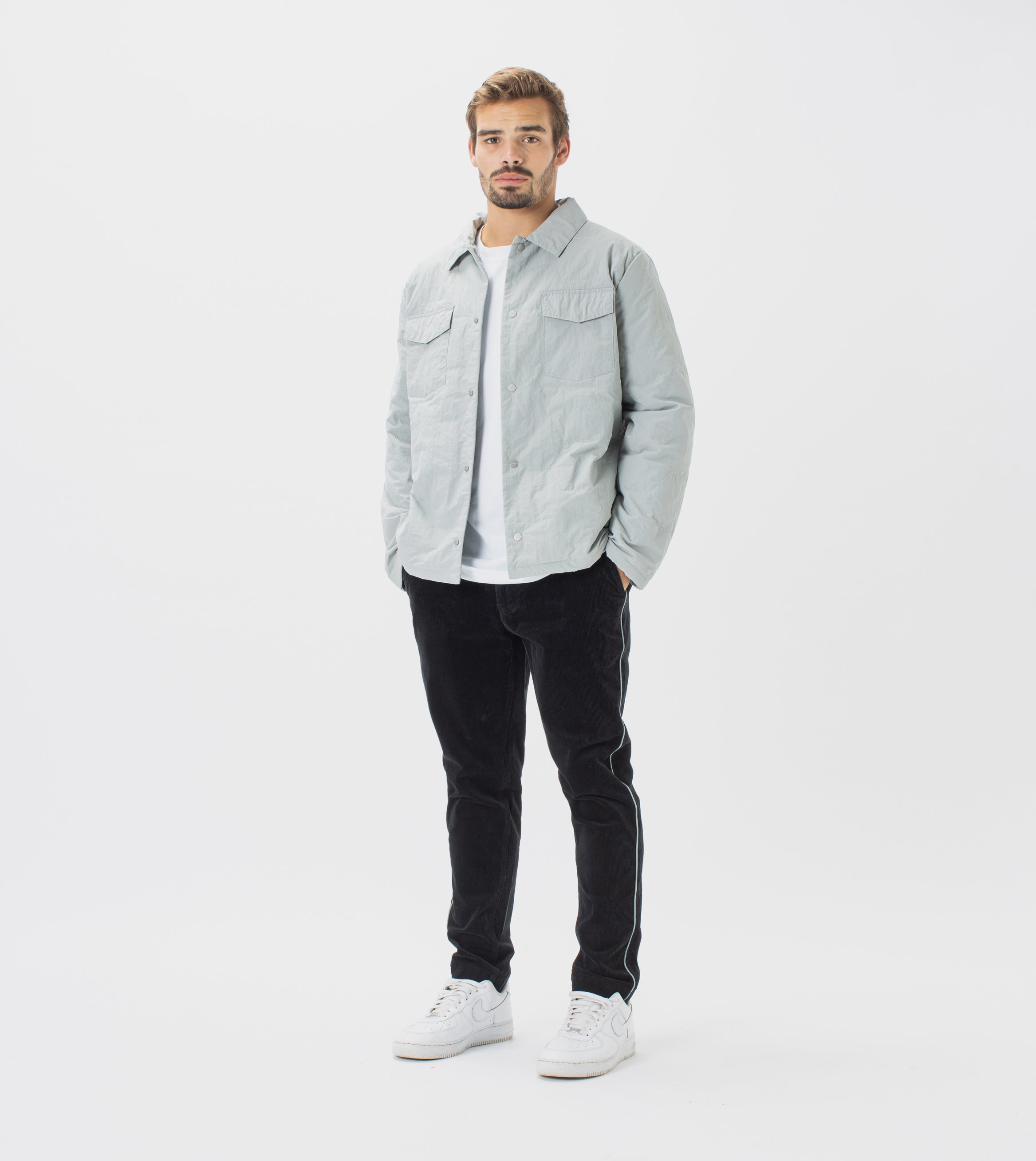Quilt Shell Jacket Ice Grey