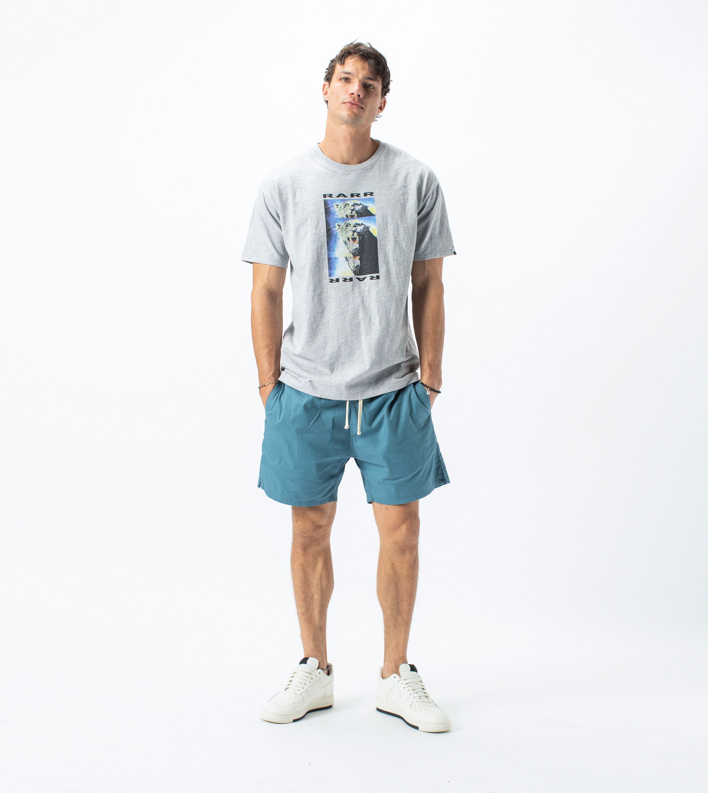 Rarr Box Tee Silver Marle