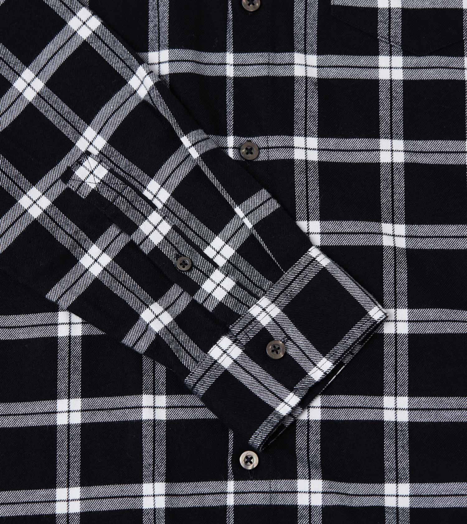 Raw OS Flannel Shirt Black/White