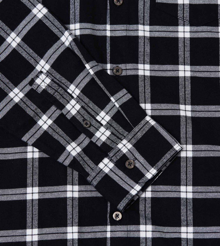 Raw OS Flannel Shirt Black/White – ZANEROBE Australia
